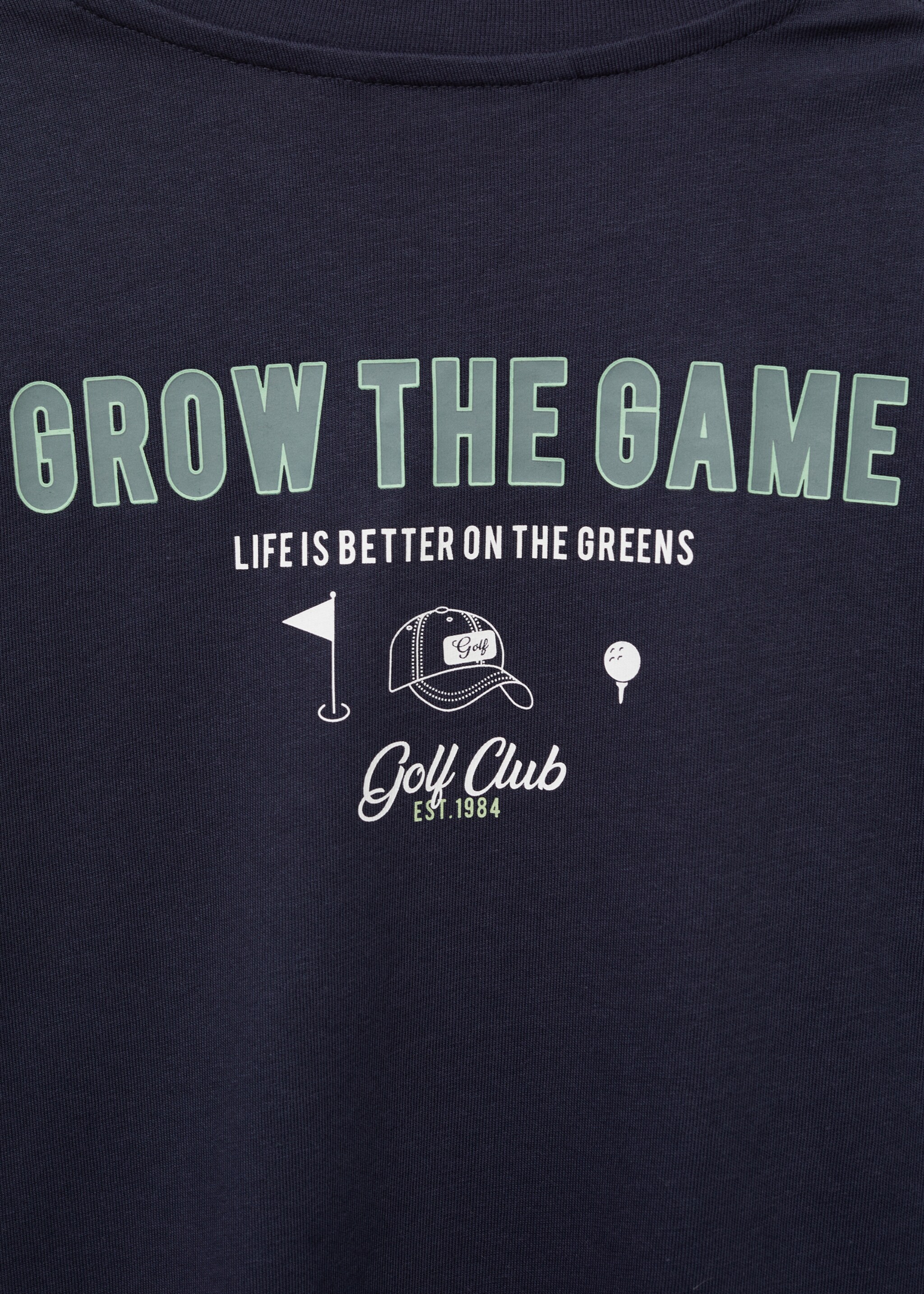 Μπλουζάκι βαμβακερό εμπριμέ - Λεπτομέρεια του προϊόντος 0, Σκούρο Μπλε Μαρέν. Ref: 87043645-00.