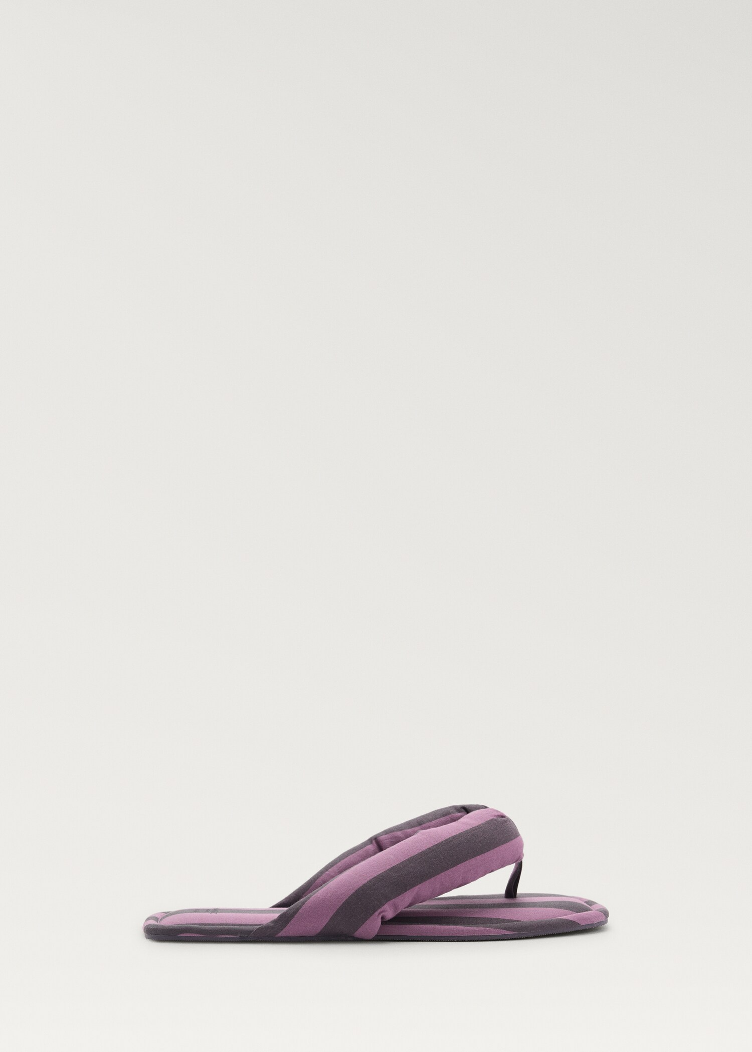 Zehentrenner-Hausschuhe mit gewebtem Streifen - Artikel ohne Model