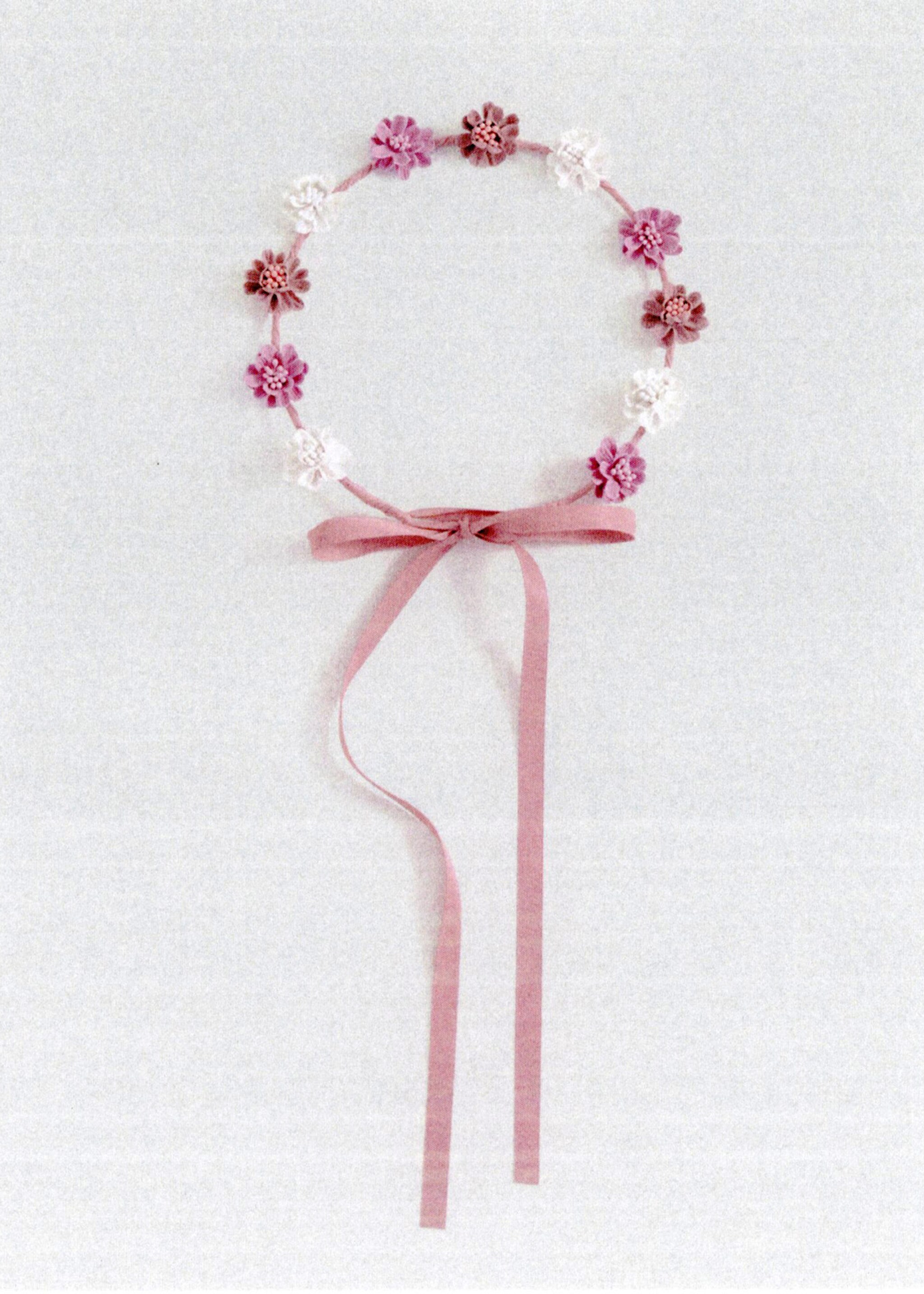 Tie closure flower hairband - Details of the article 5, Pale Pink. Ref: 87043649-00.