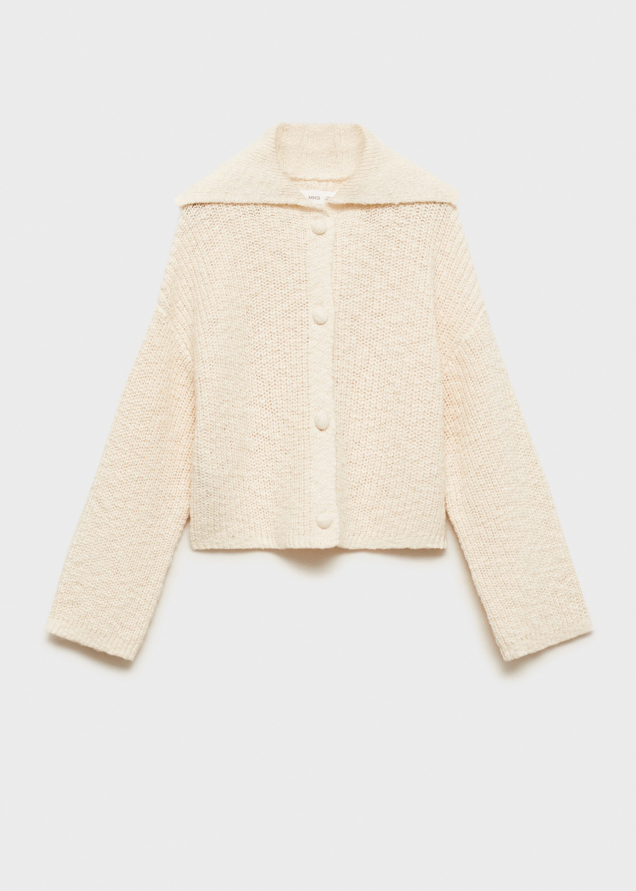 Knitted button cardigan - Article without model, Sand. Ref: 87043652-00.