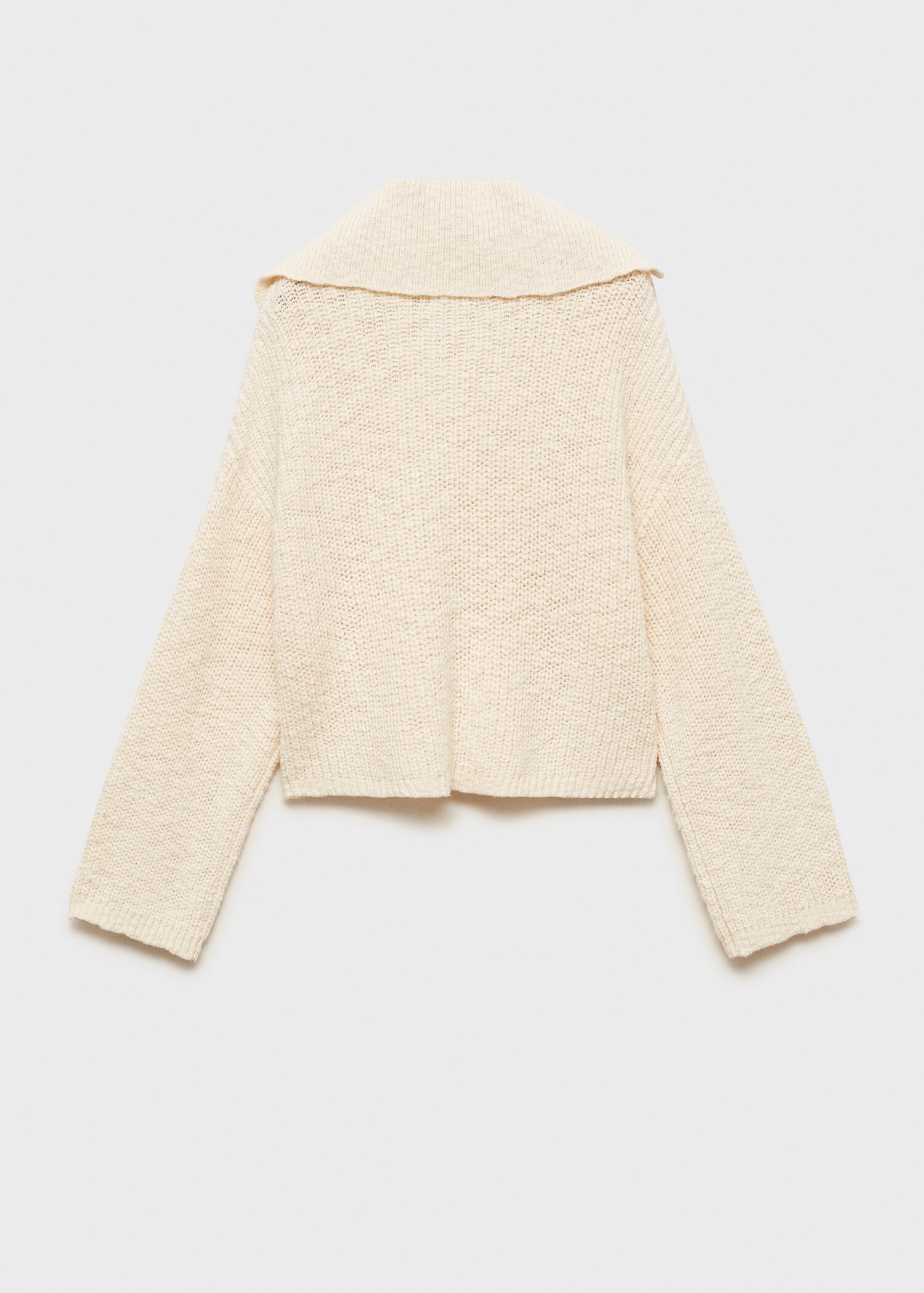 Knitted button cardigan - Reverse of the article