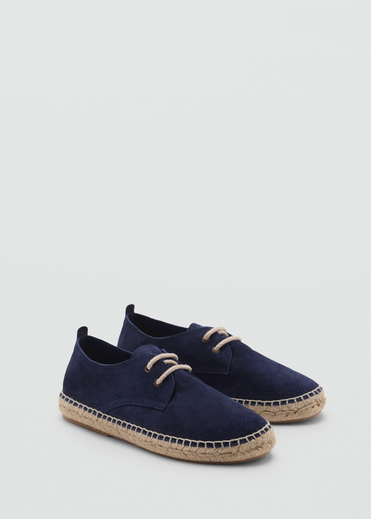 Laces suede espadrilles - Medium plane