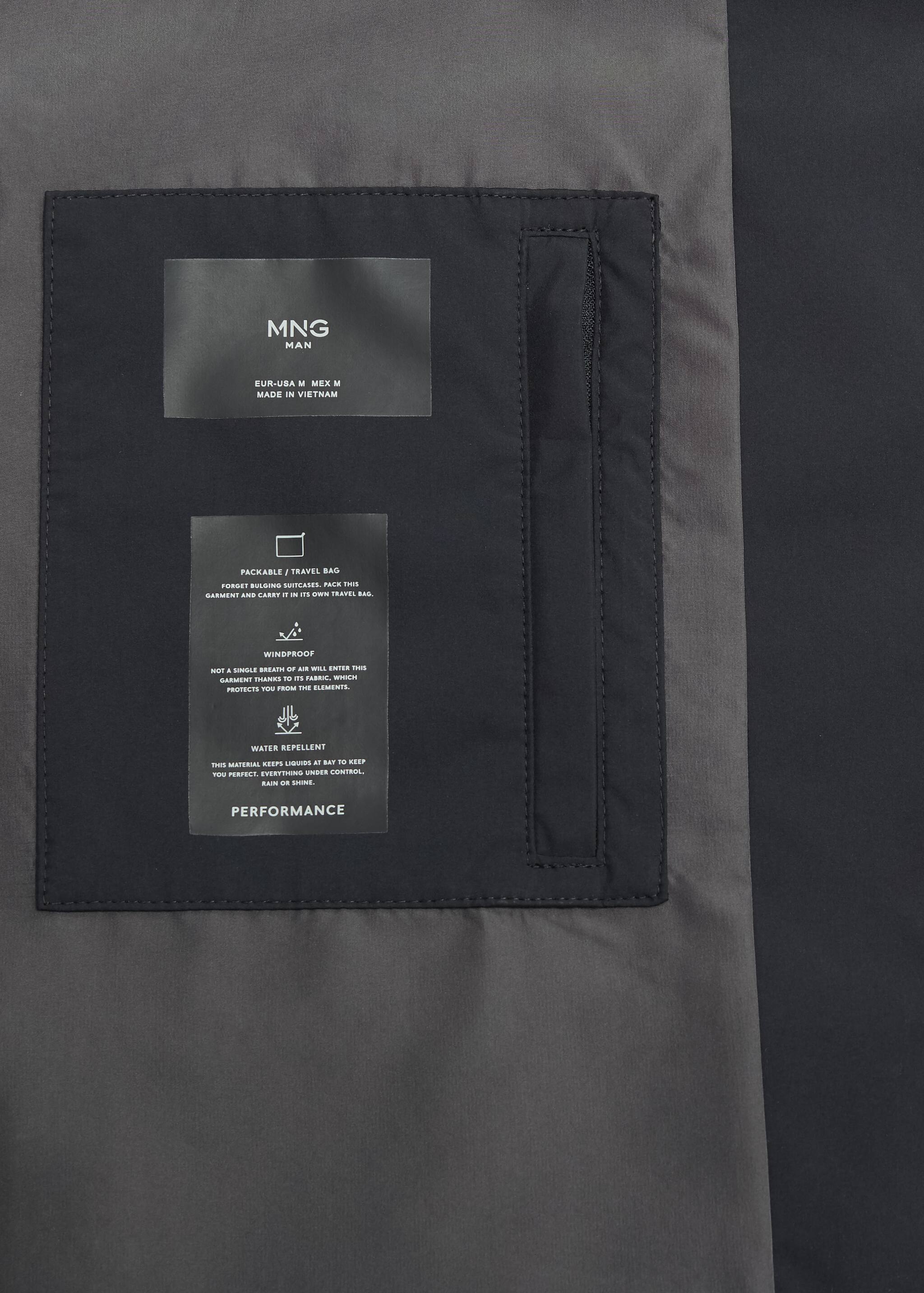 Packable Collection water-repellent trench coat - Details of the article 7