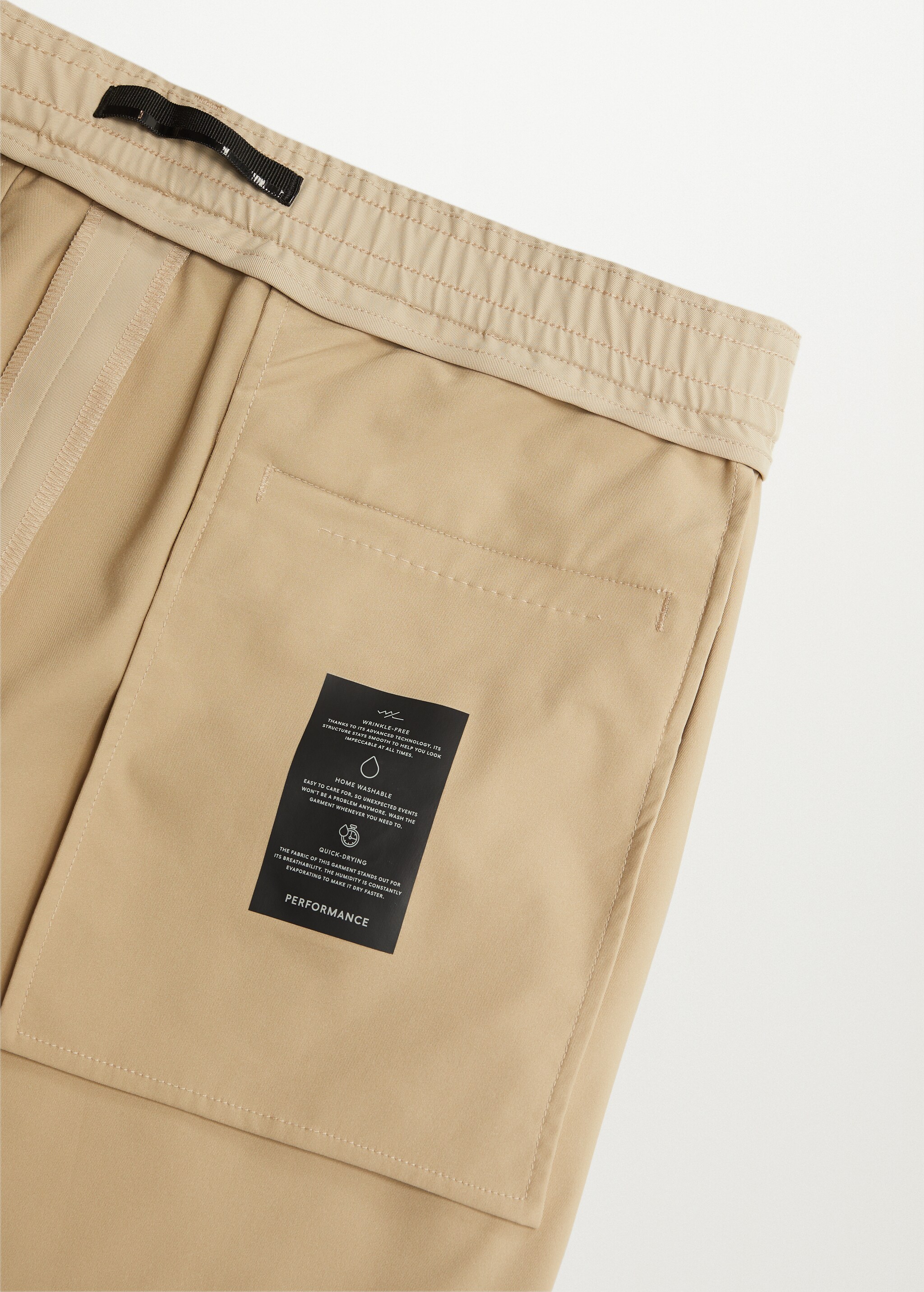 Pantalón traje slim fit tejido técnico - Detalle del artículo 7