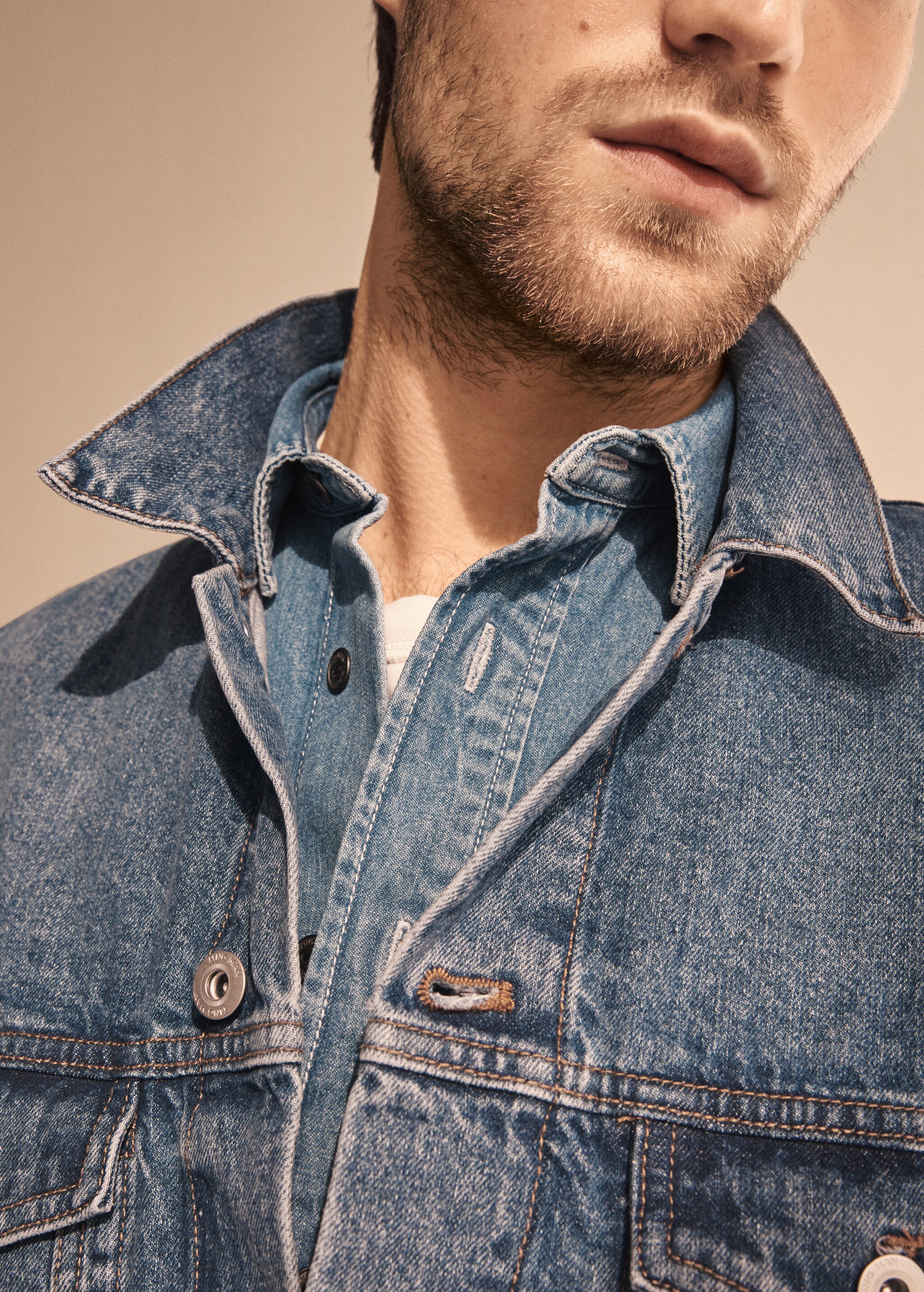 Chaqueta denim lavado medio - Detalle del artículo 5