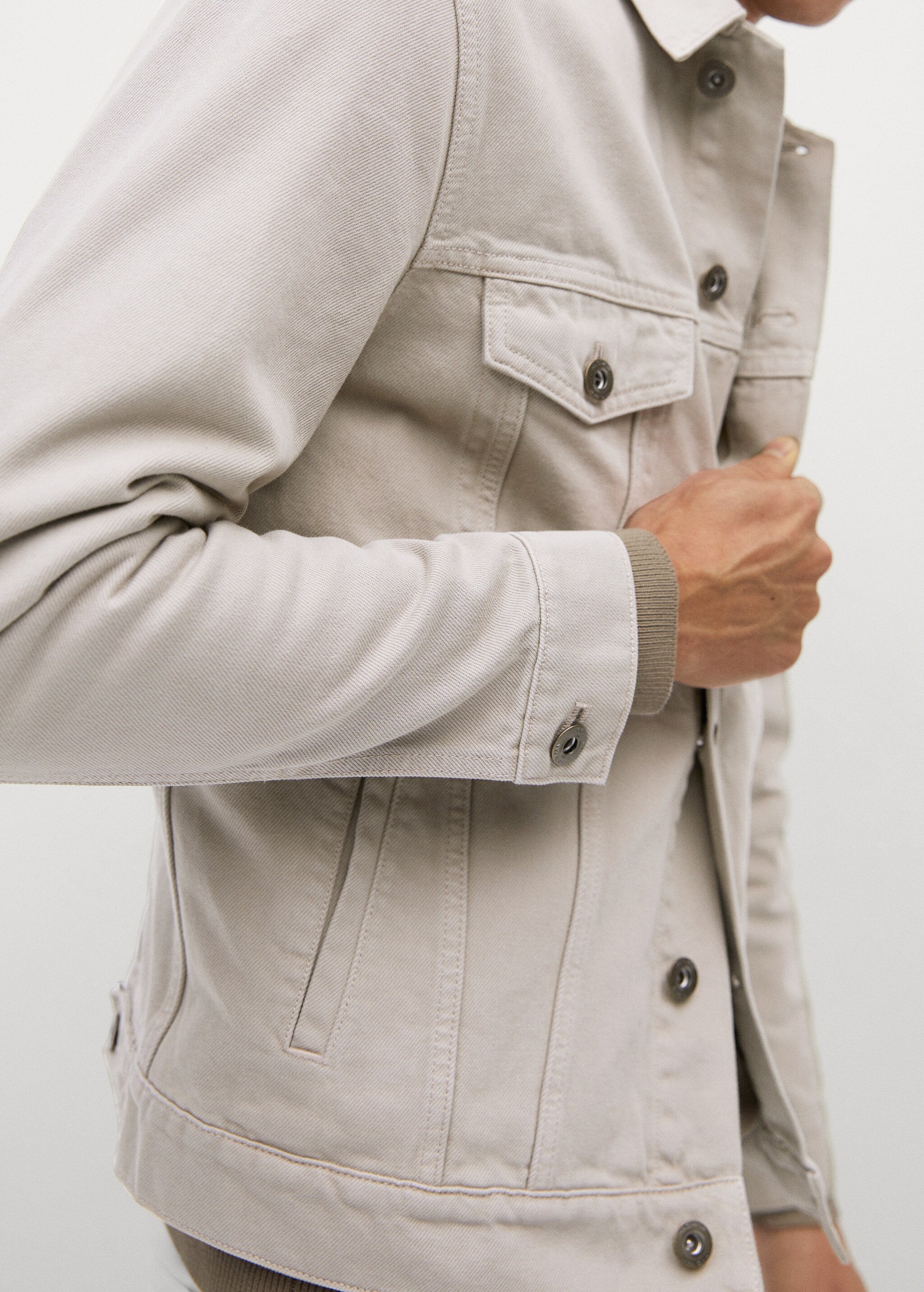 Chaqueta denim beige - Detalle del artículo 2