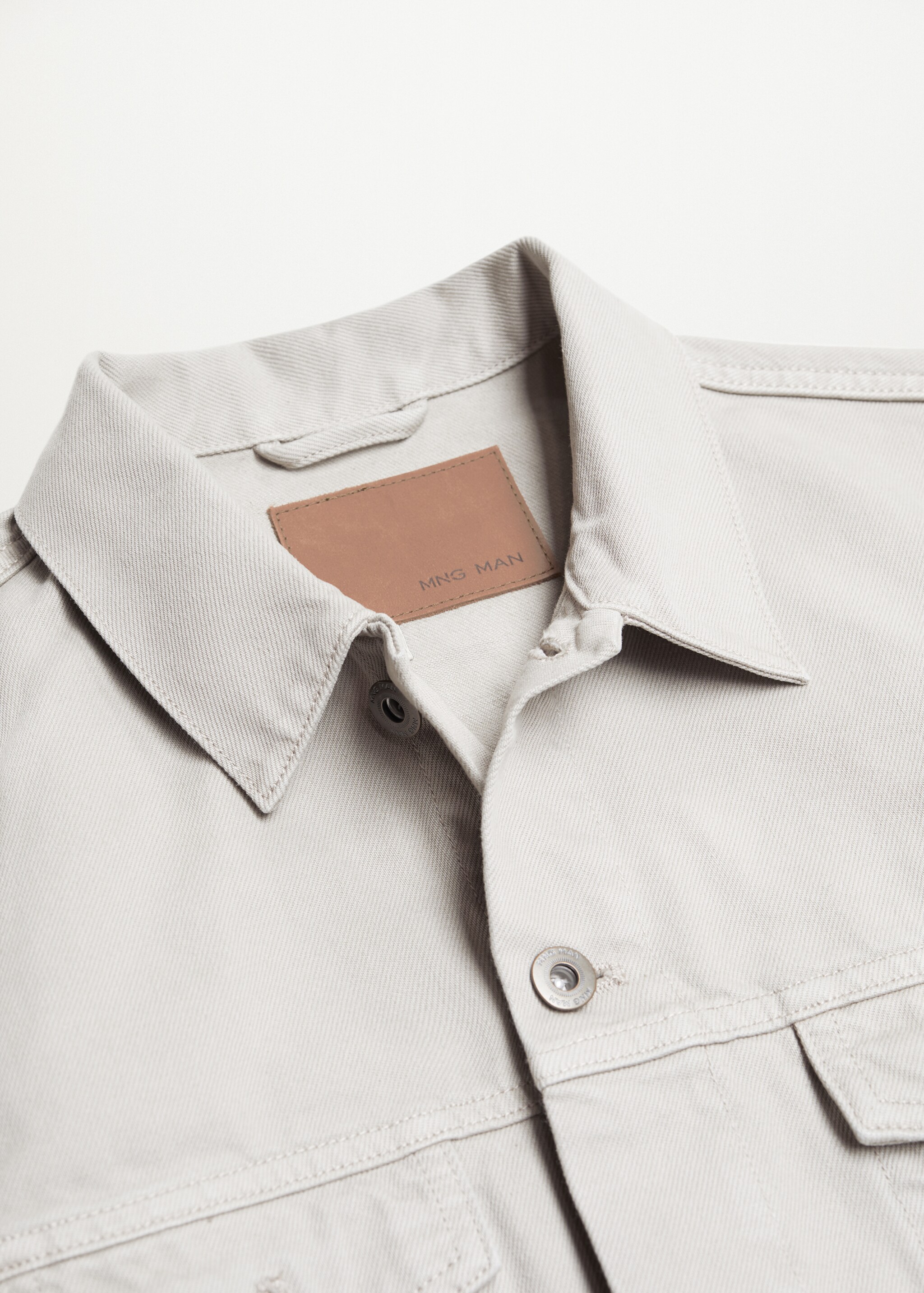 Chaqueta denim beige - Detalle del artículo 7