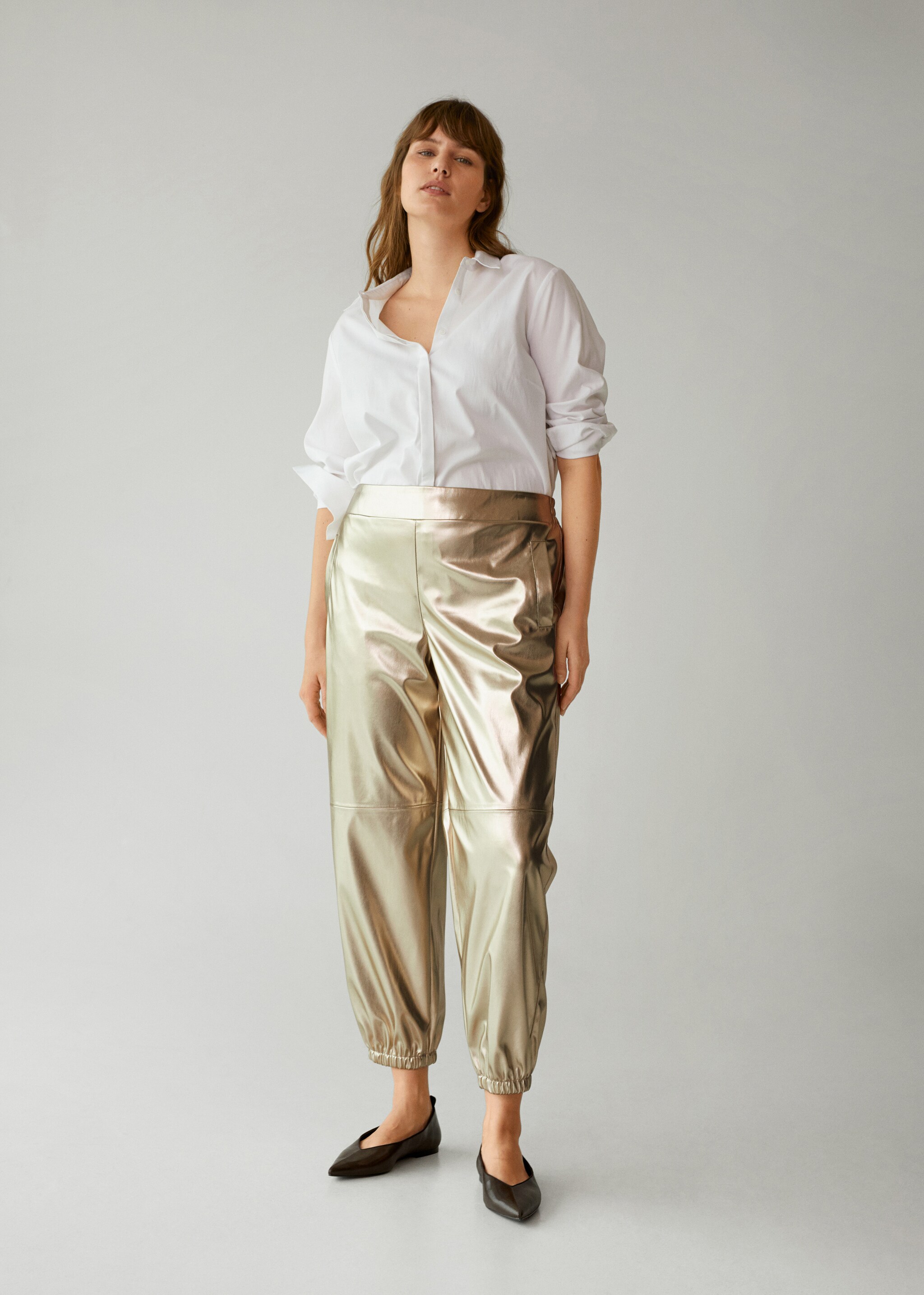 Pantalón jogger acabado metalizado - Detalle del artículo 5
