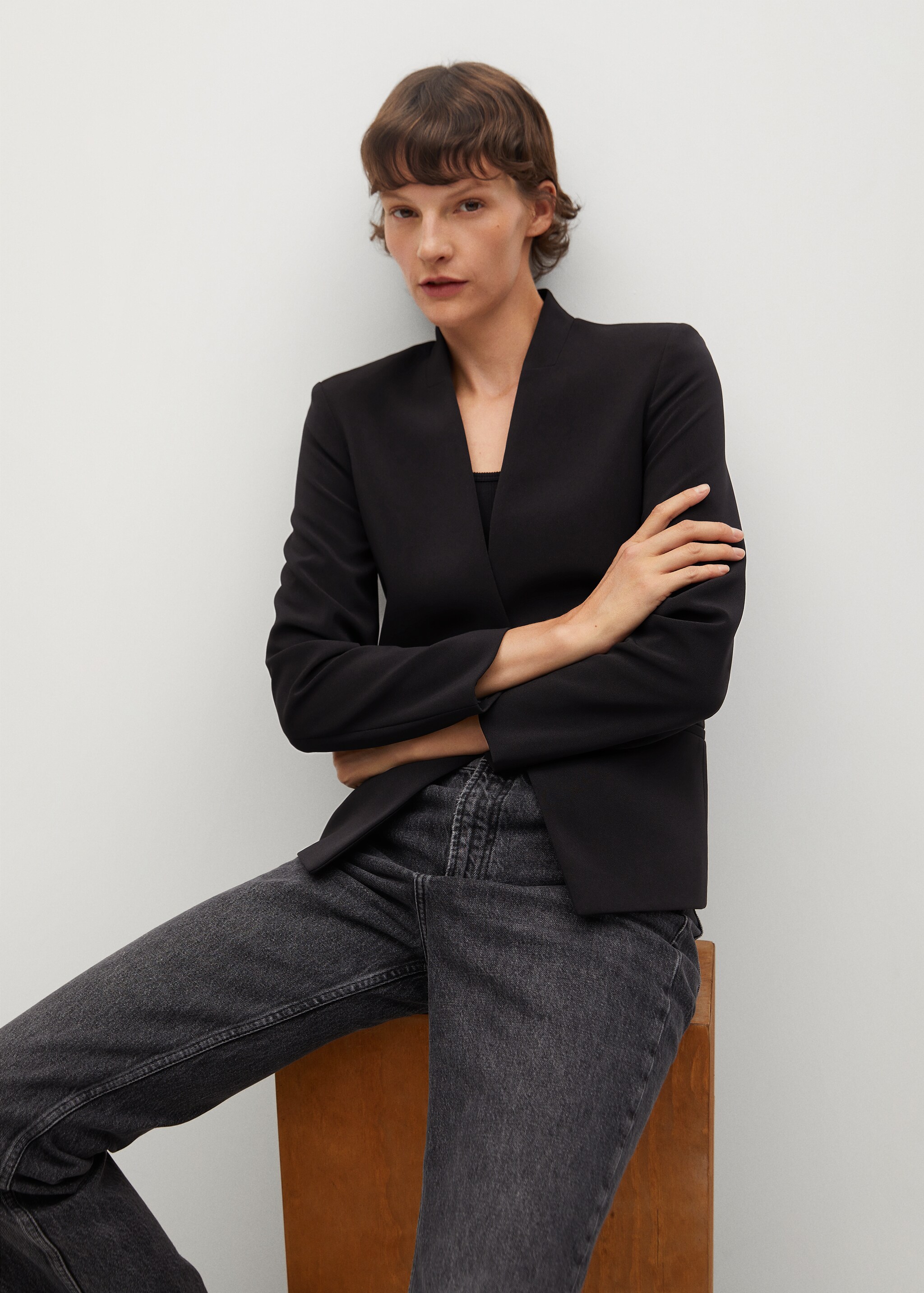 Taillierter Krepp-Blazer - Detail des Artikels 3