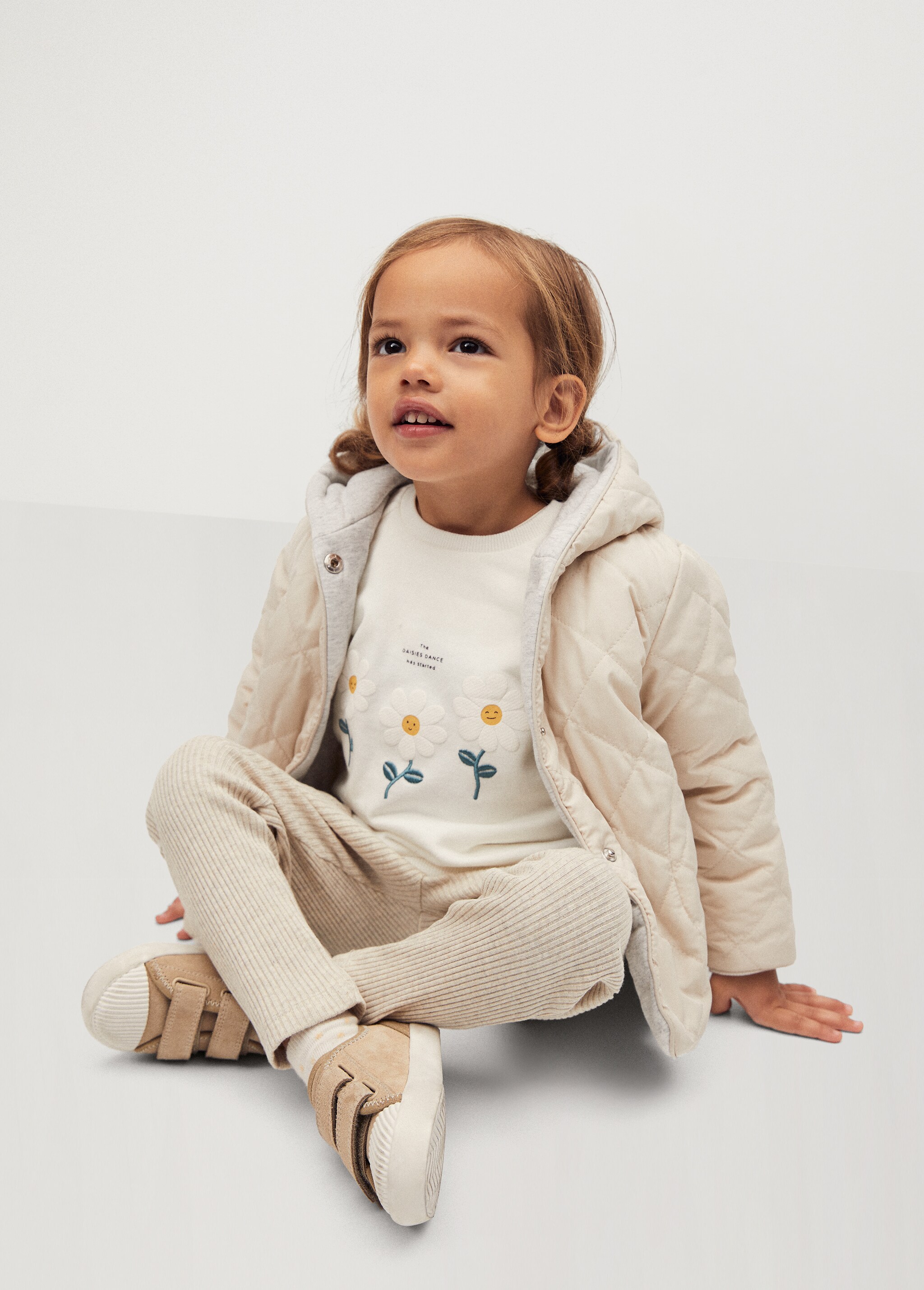 Organic cotton ribbed leggings - Details of the article 1