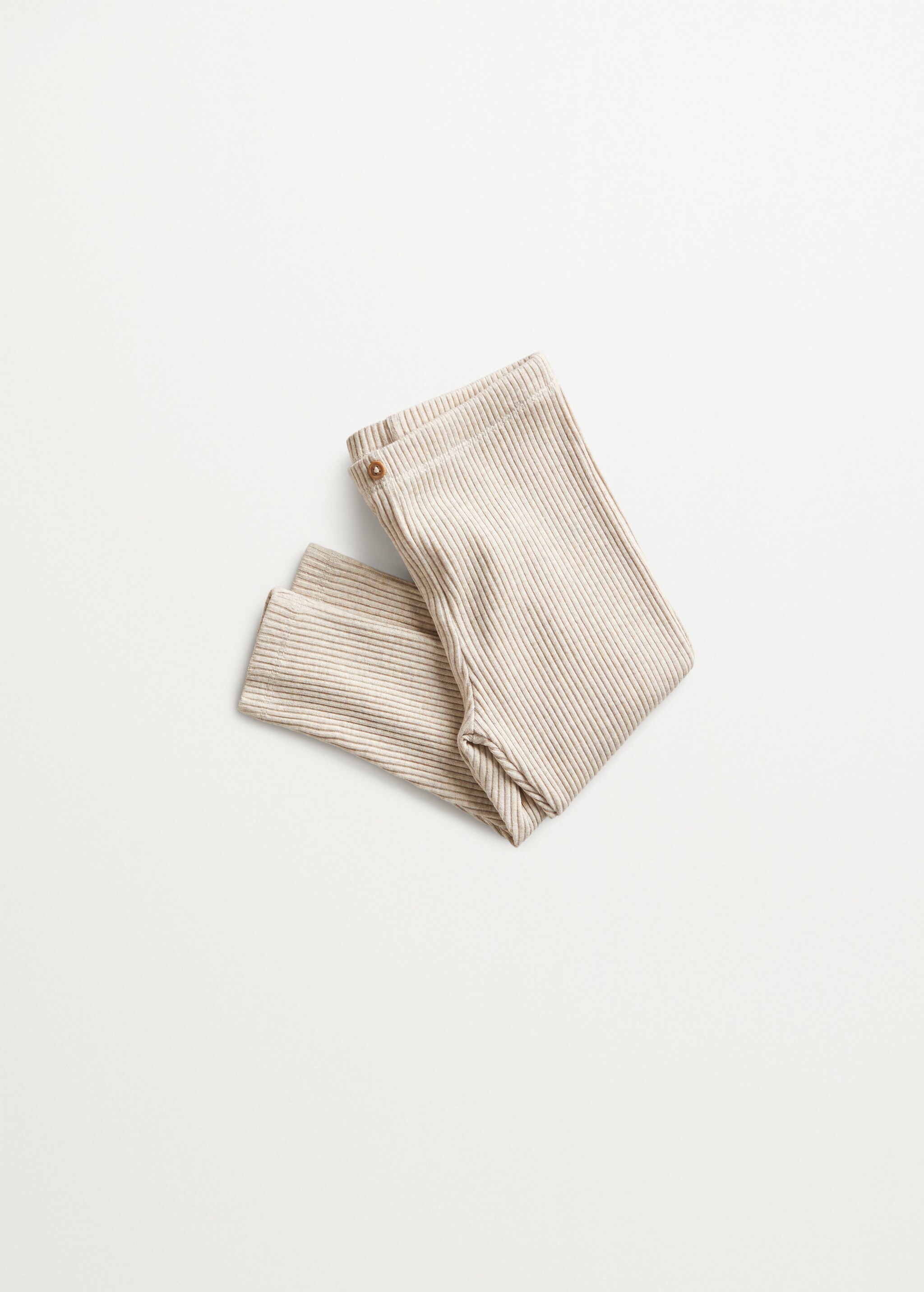Organic cotton ribbed leggings - Details of the article 8
