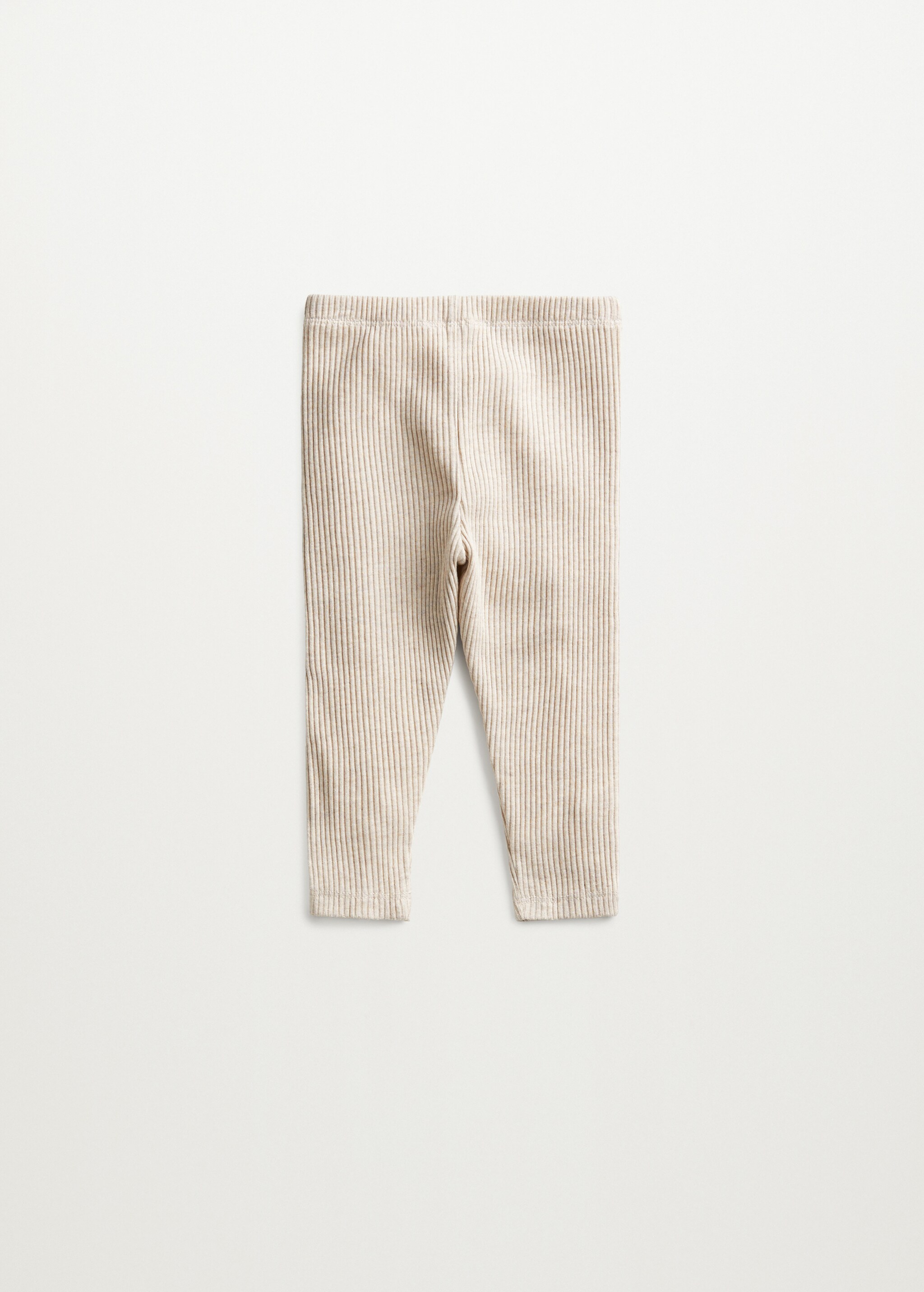 Organic cotton ribbed leggings - Reverse of the article