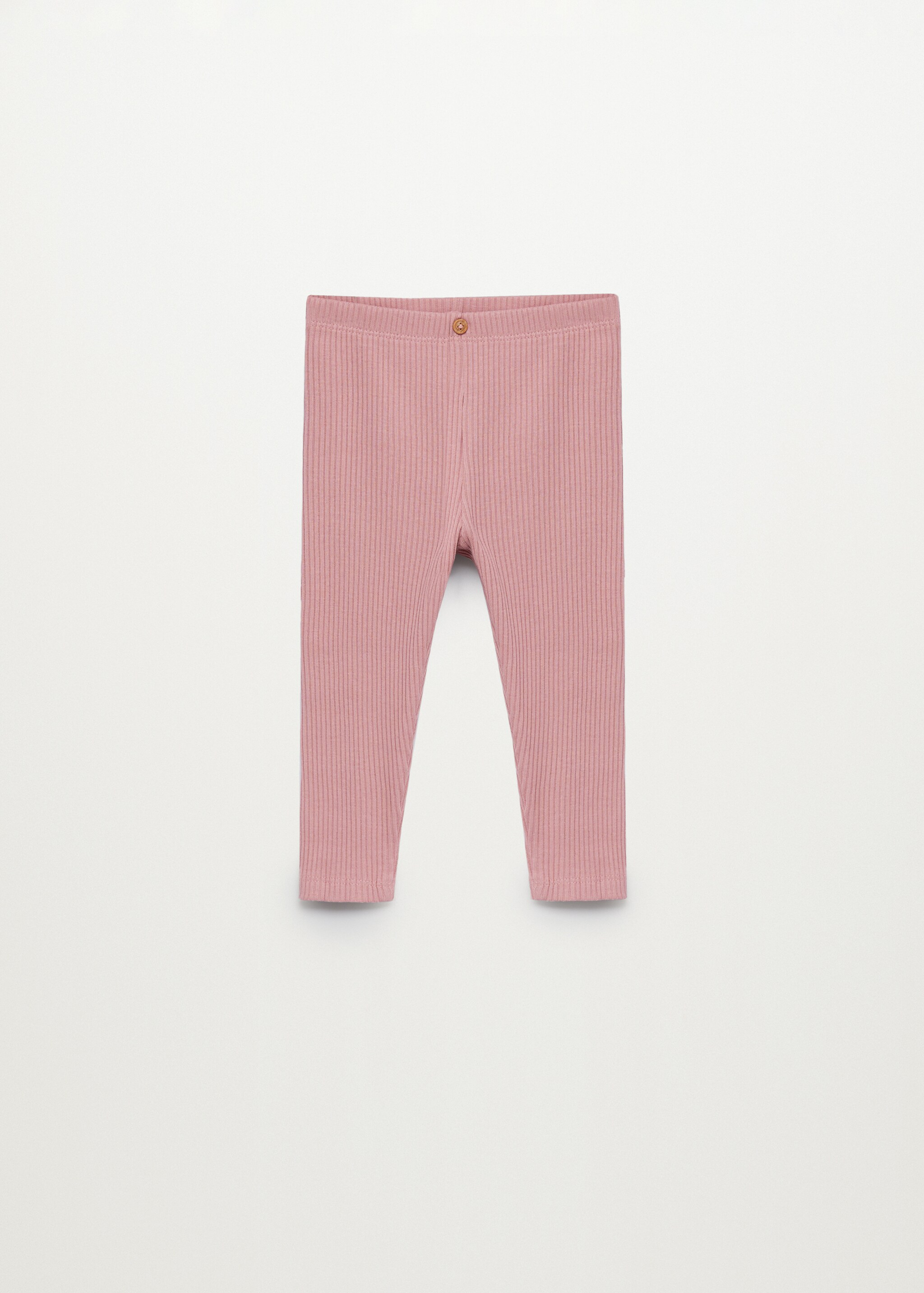 Organic cotton ribbed leggings - Article without model