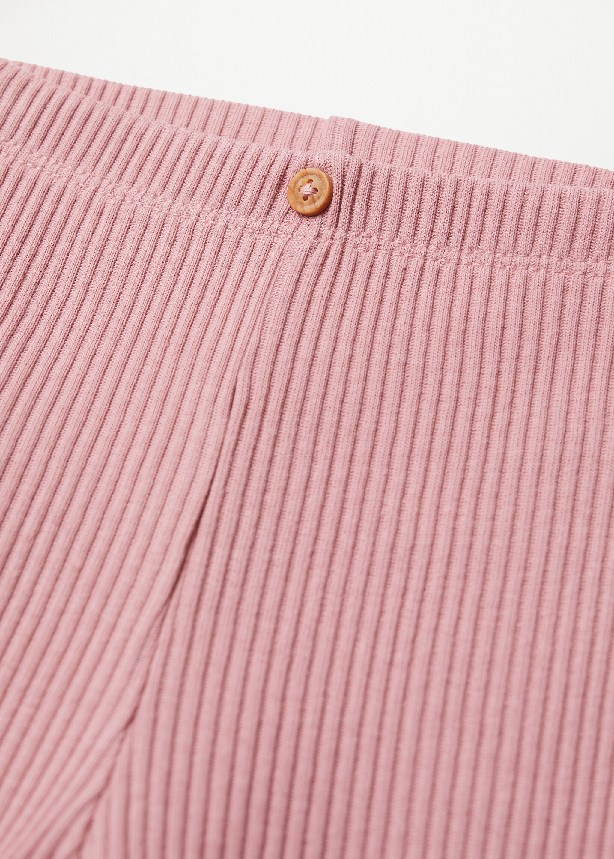 Organic cotton ribbed leggings - Details of the article 8