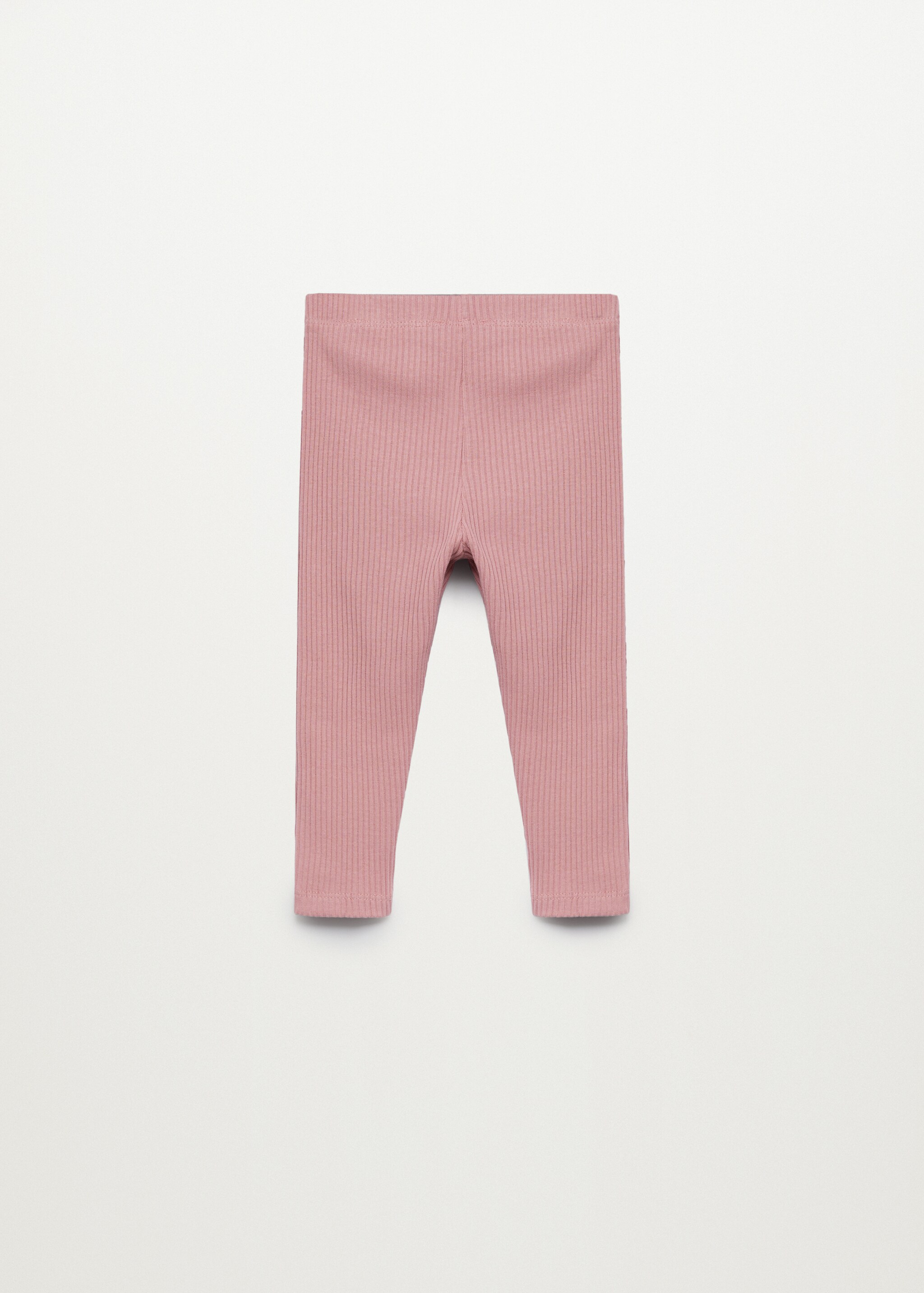 Organic cotton ribbed leggings - Reverse of the article