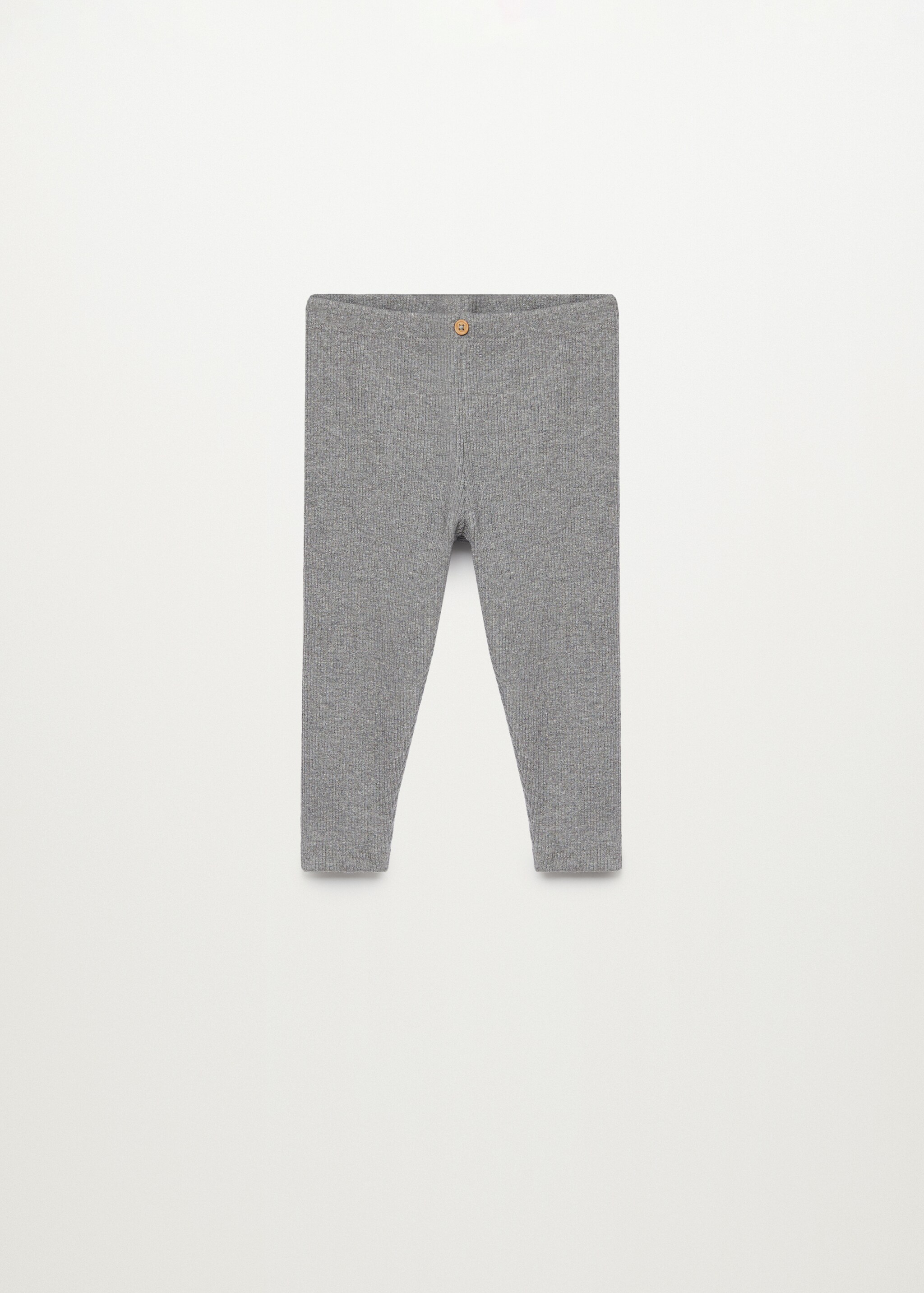 Organic cotton ribbed leggings - Article without model