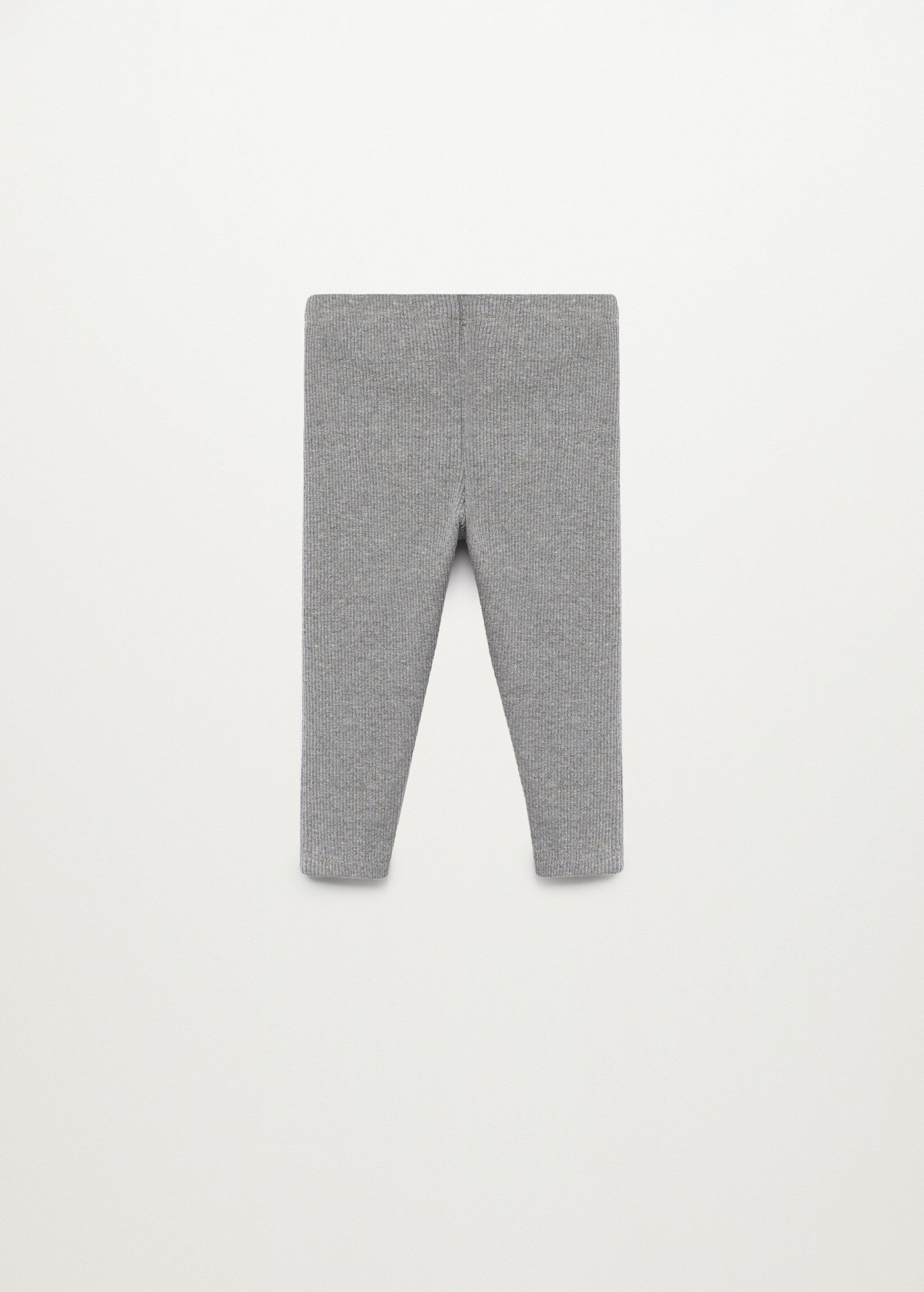 Organic cotton ribbed leggings - Reverse of the article