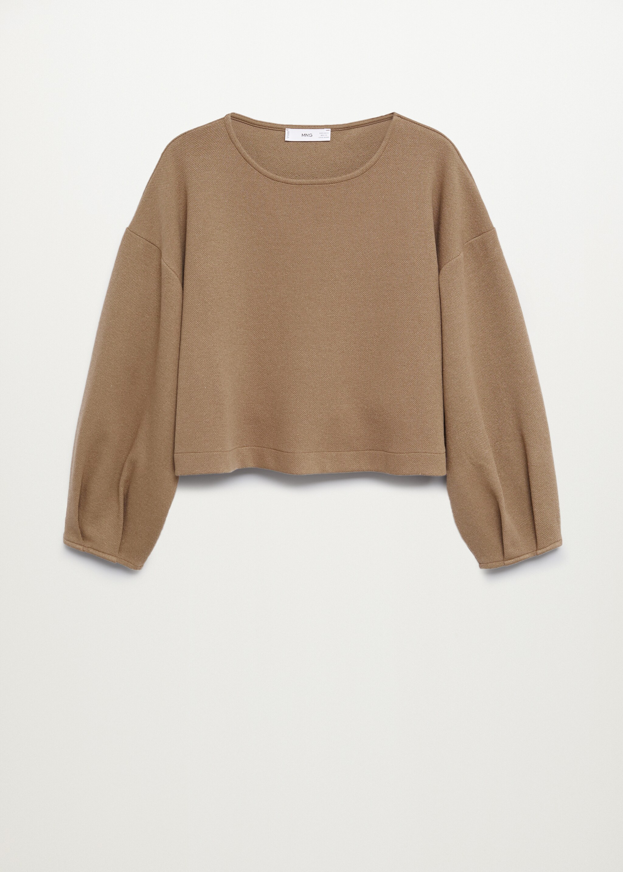Sudadera crop algodón - Artículo sin modelo