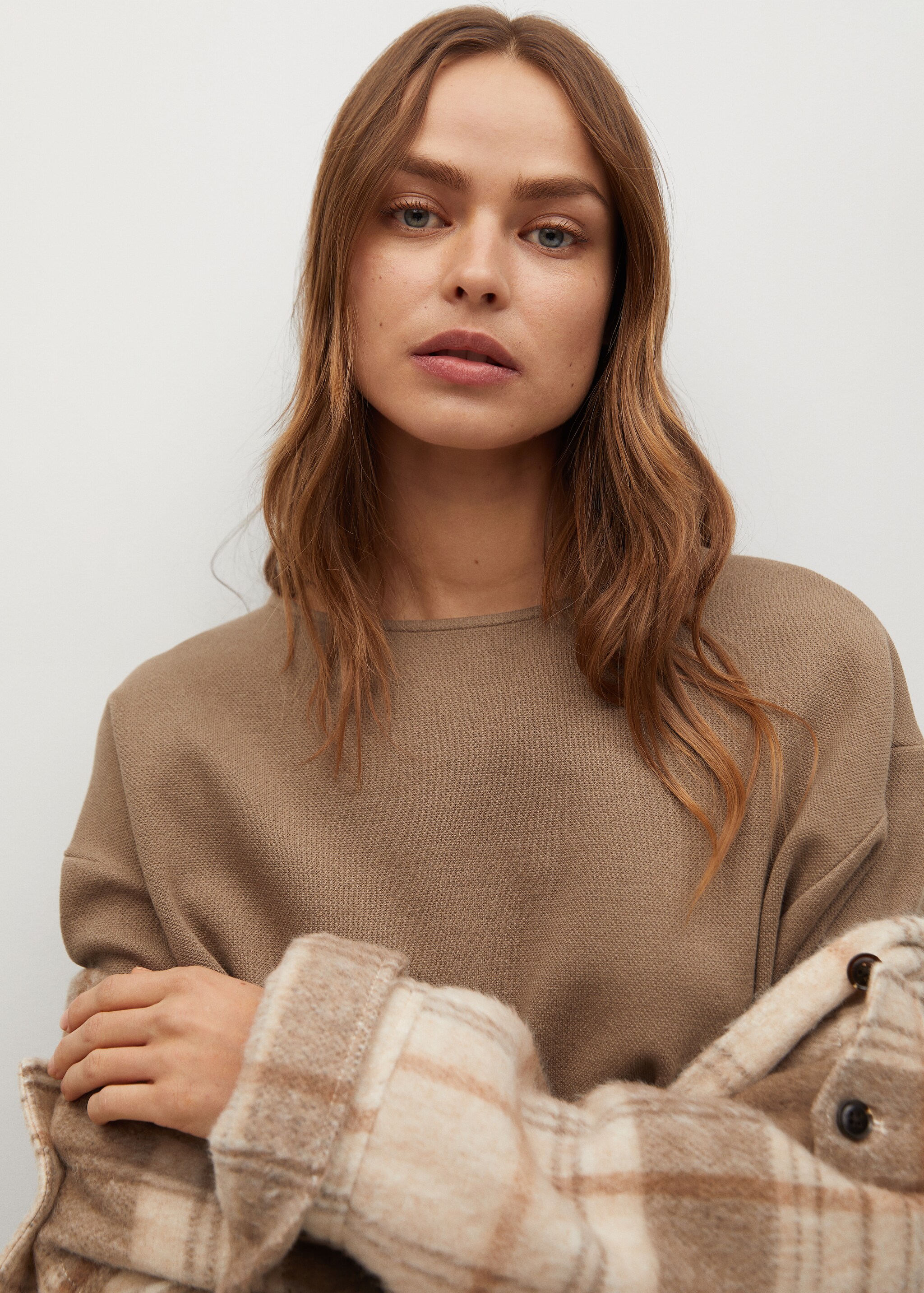 Sudadera crop algodón - Detalle del artículo 1