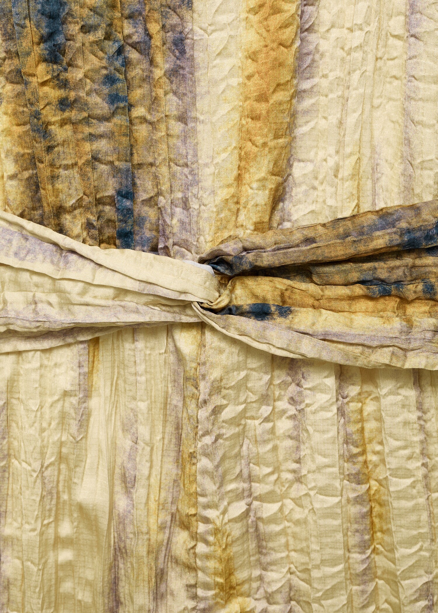 Long satin textured jumpsuit - Details of the article 8