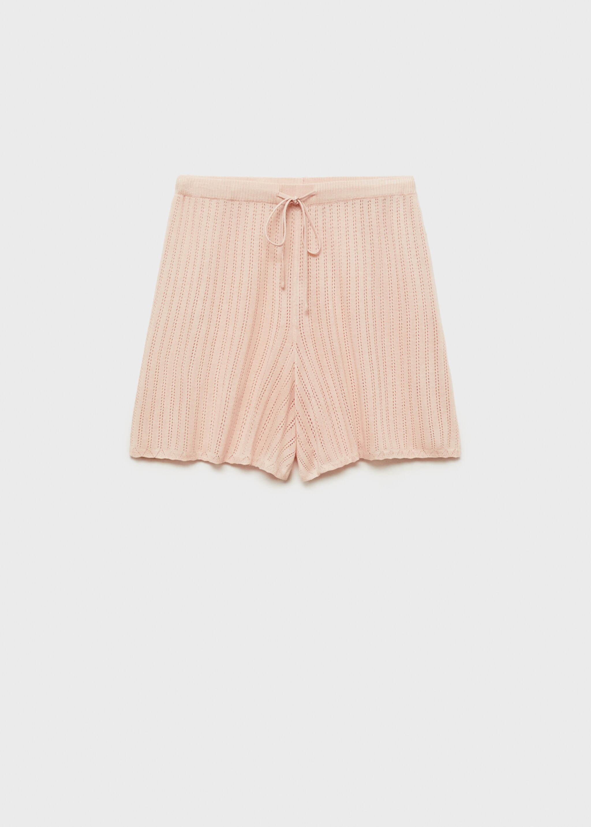 Short de pyjama détail en maille ajourée - Article sans modèle, Saumon. Ref: 87044066-00.