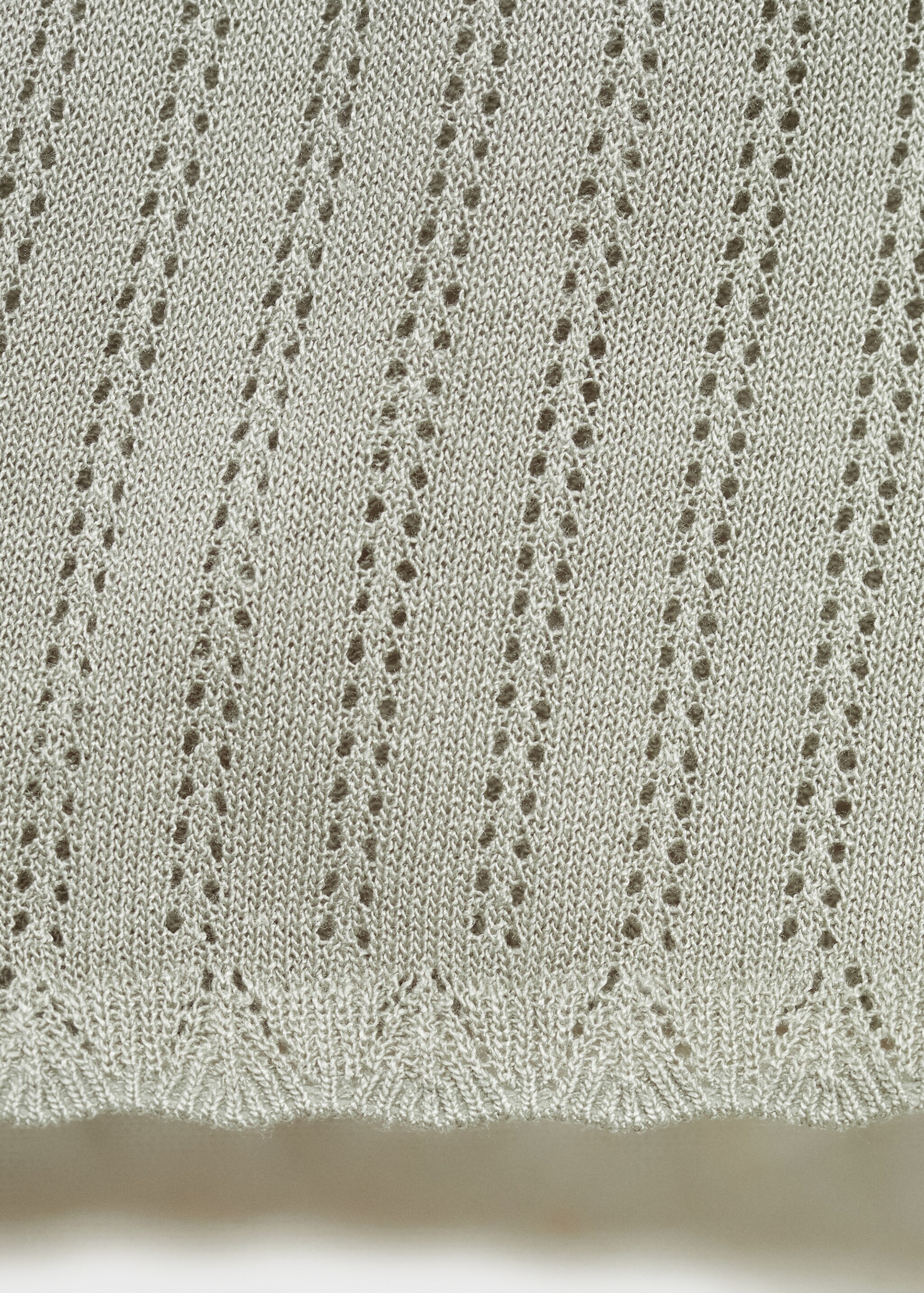 Pyjama shorts with pointelle detail - Details of the article 0, Aqua Green. Ref: 87044066-00.