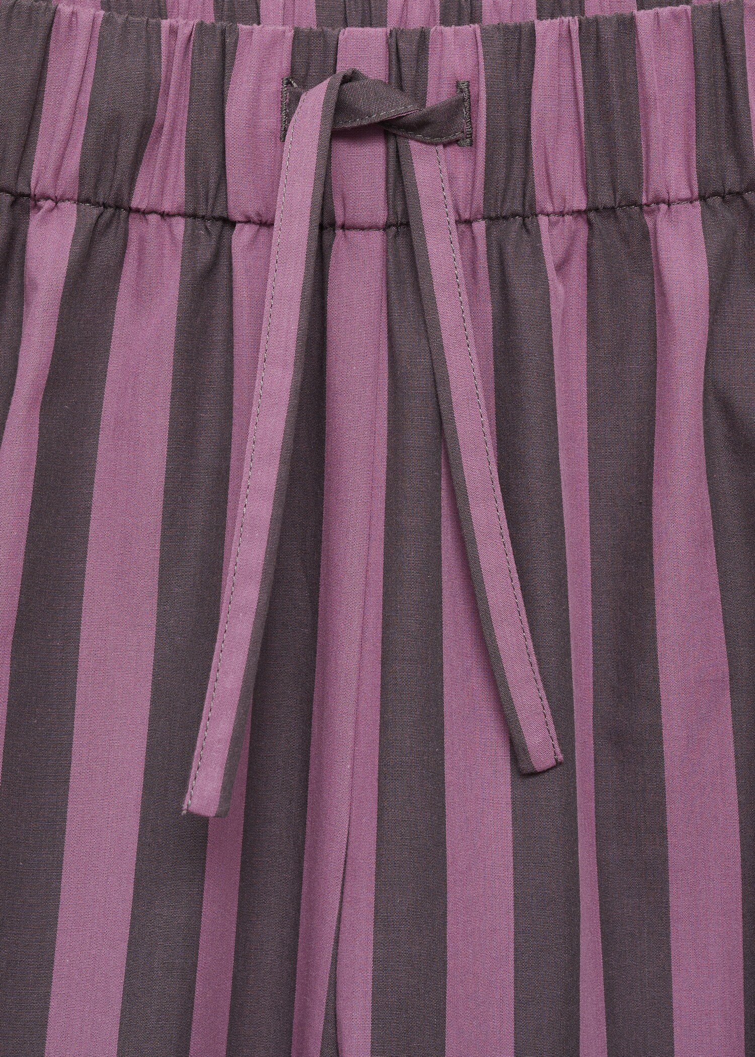 Woven two-tone striped trousers - Details of the article 8