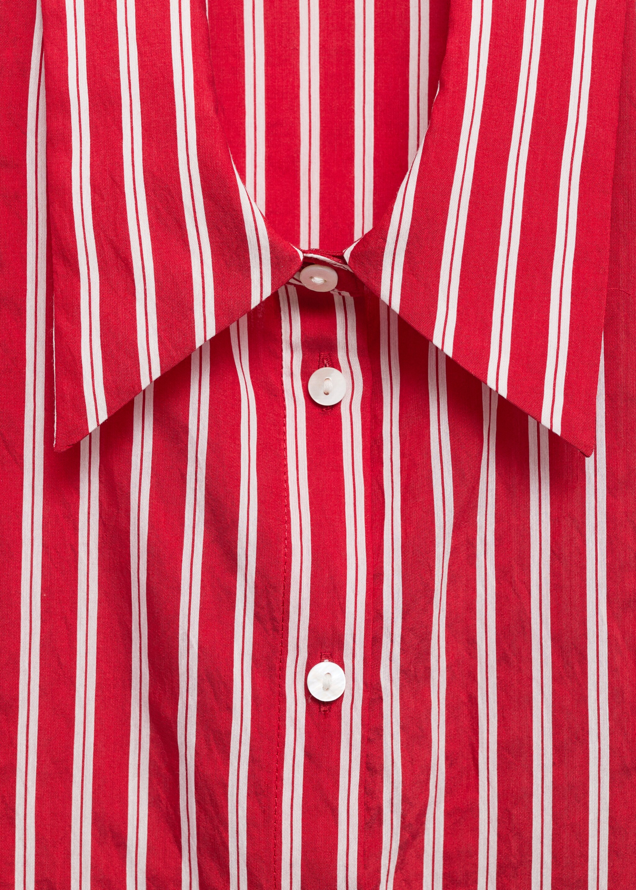 Chemise droite rayures - Détail de l'article 8, Rouge. Ref: 87044069-00.