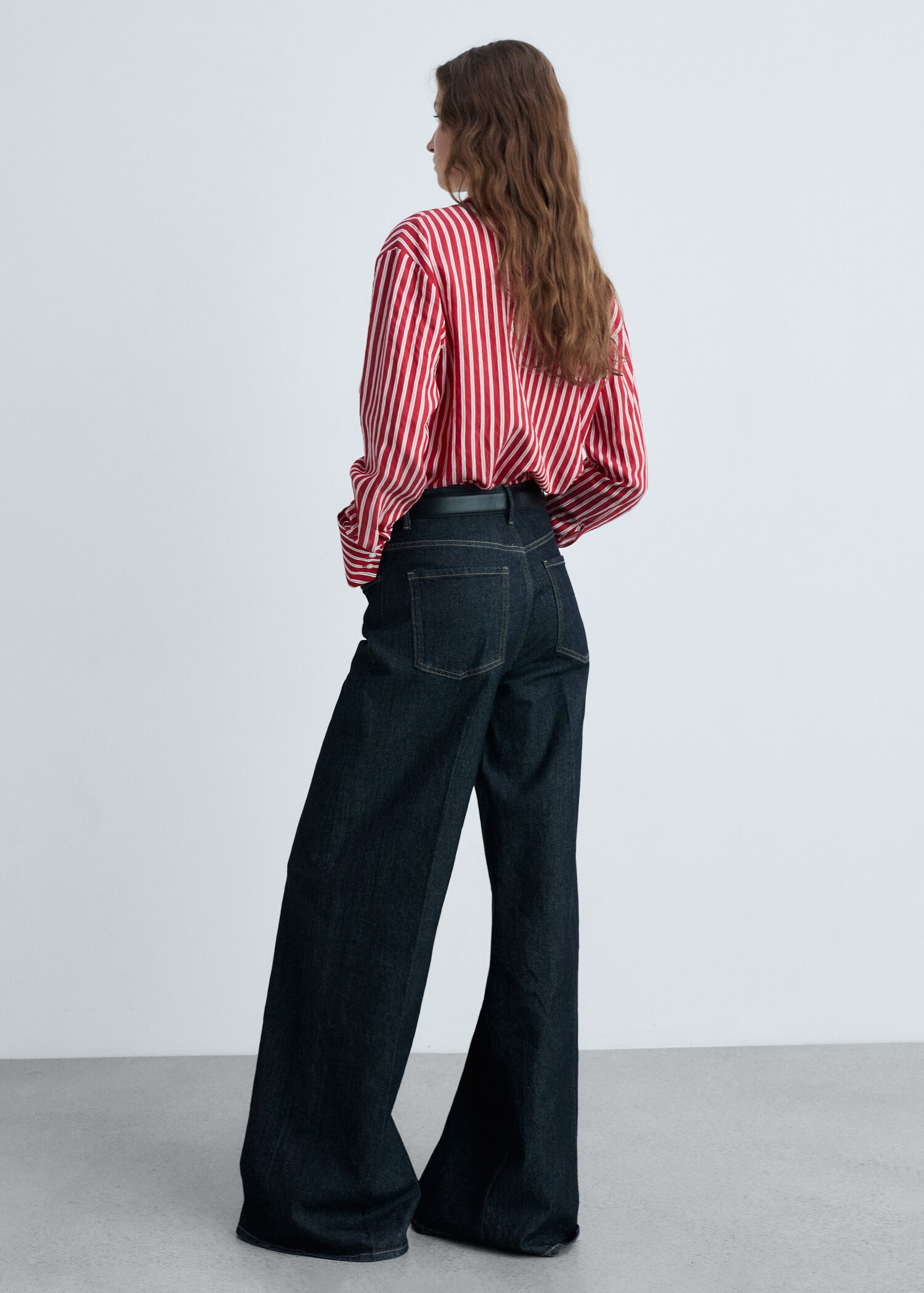 Recht gestreept overhemd - Achterkant van het artikel