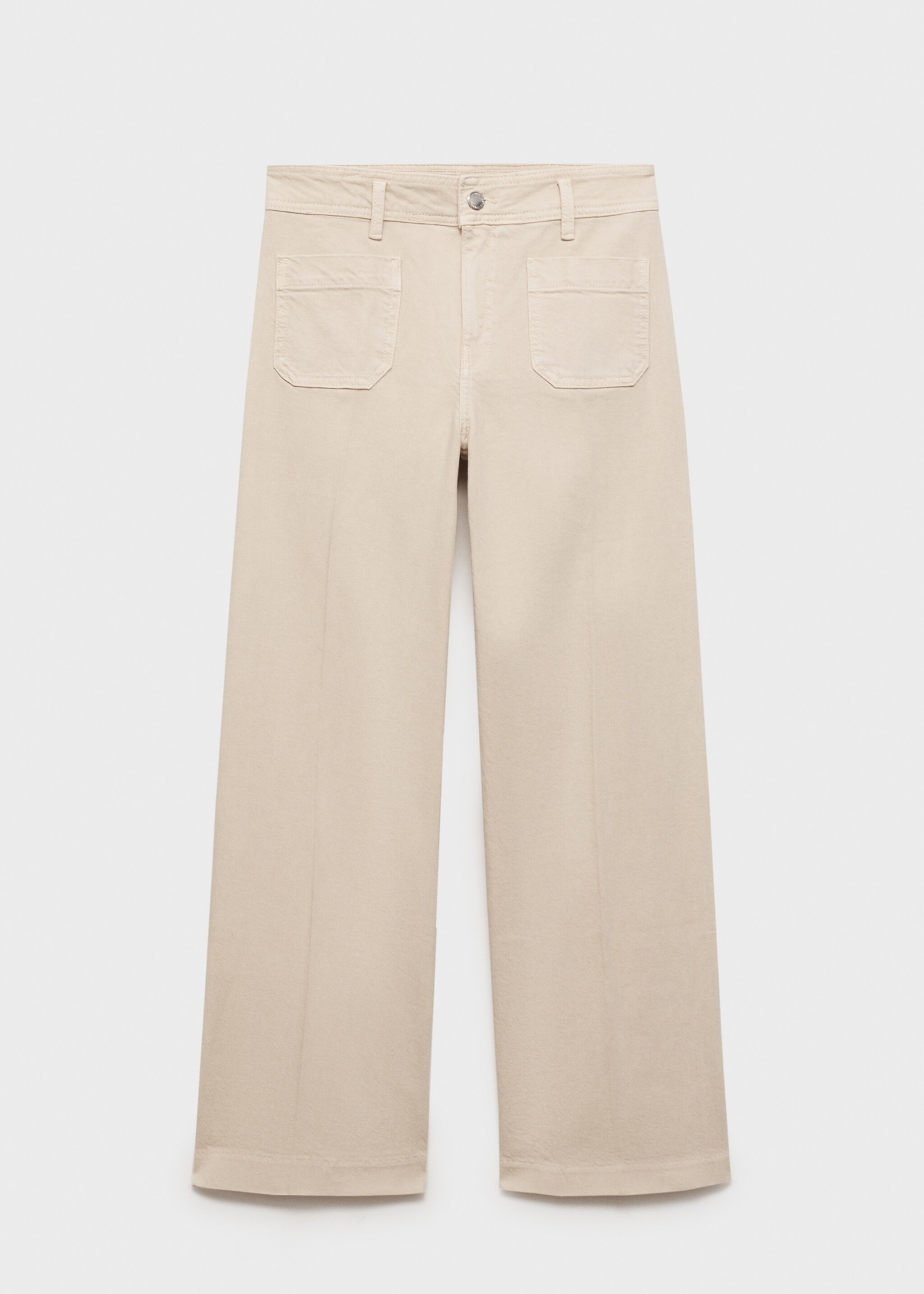 Wide leg jeans with pockets - Article without model, Sand. Ref: 87044071-00.