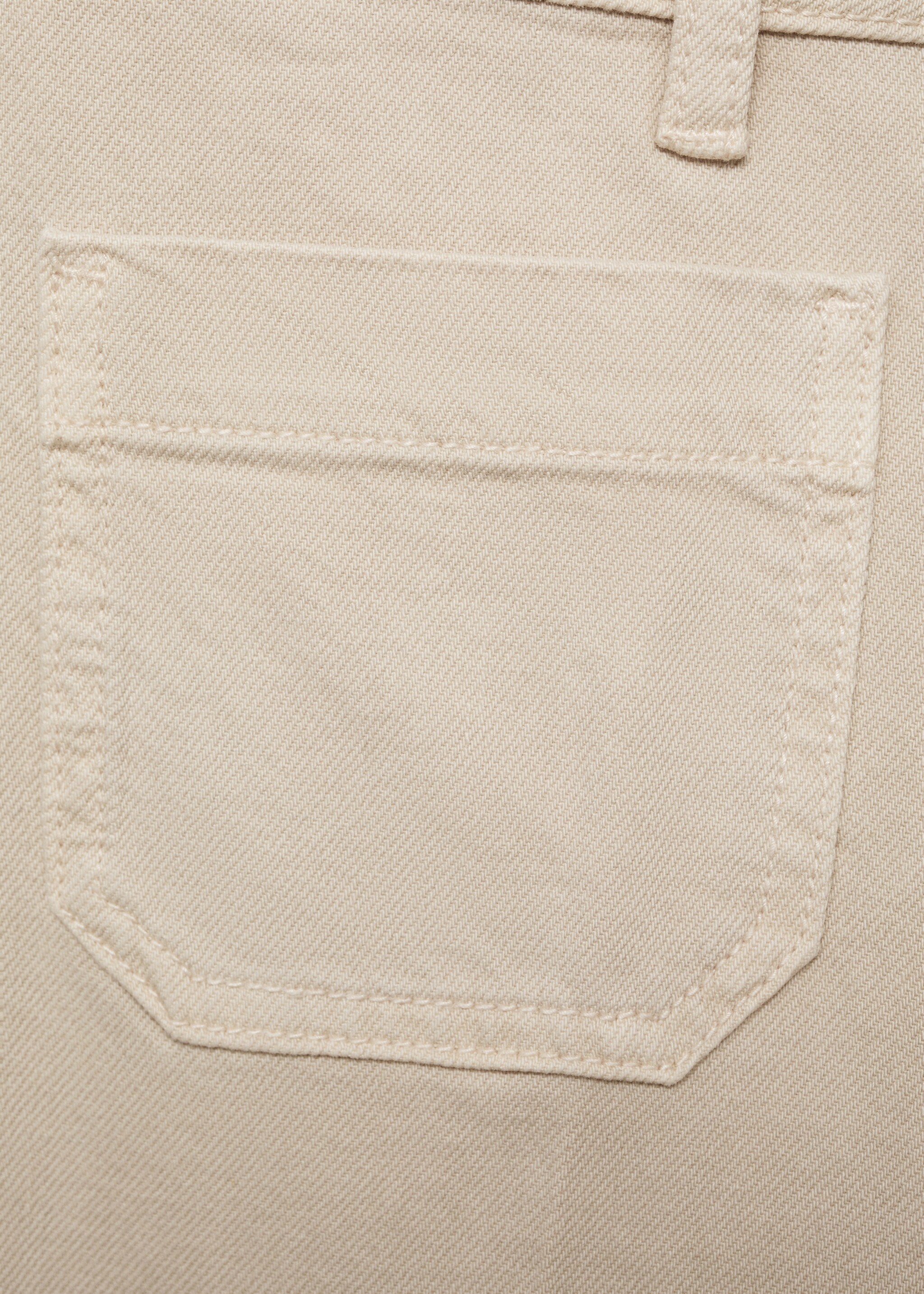 Wide leg jeans with pockets - Details of the article 8, Sand. Ref: 87044071-00.