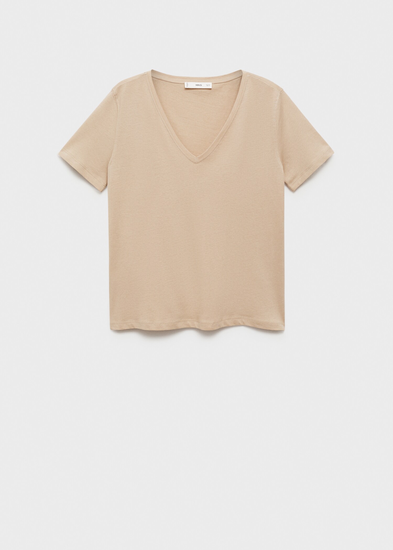 V-neck cotton T-shirt - Article without model