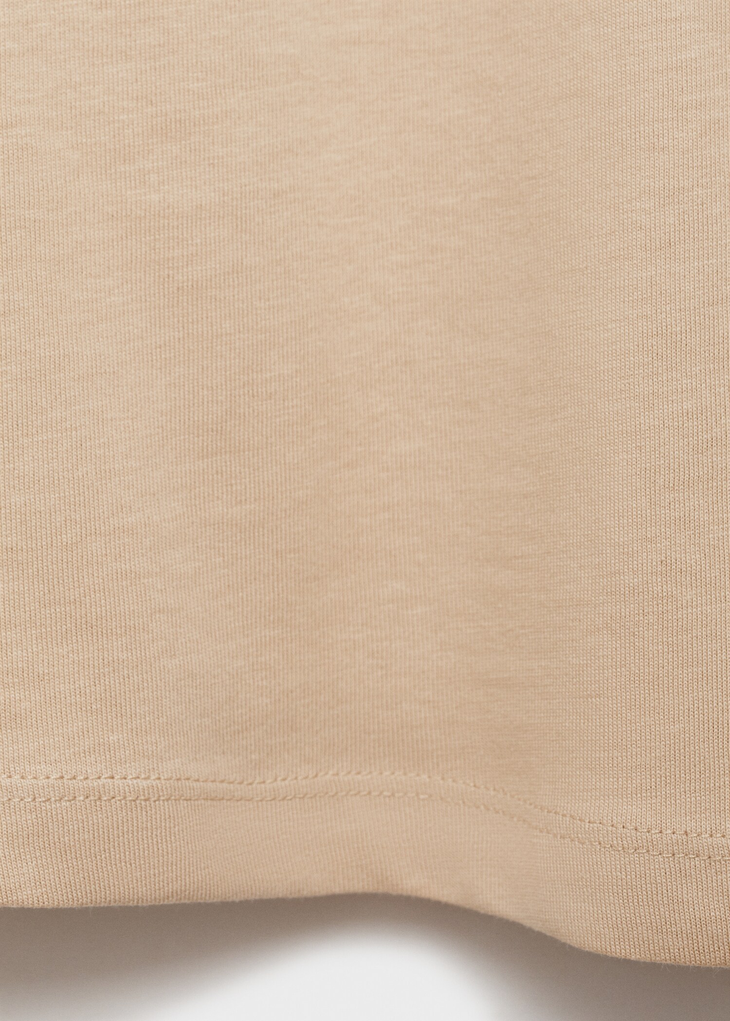 V-neck cotton T-shirt - Details of the article 0