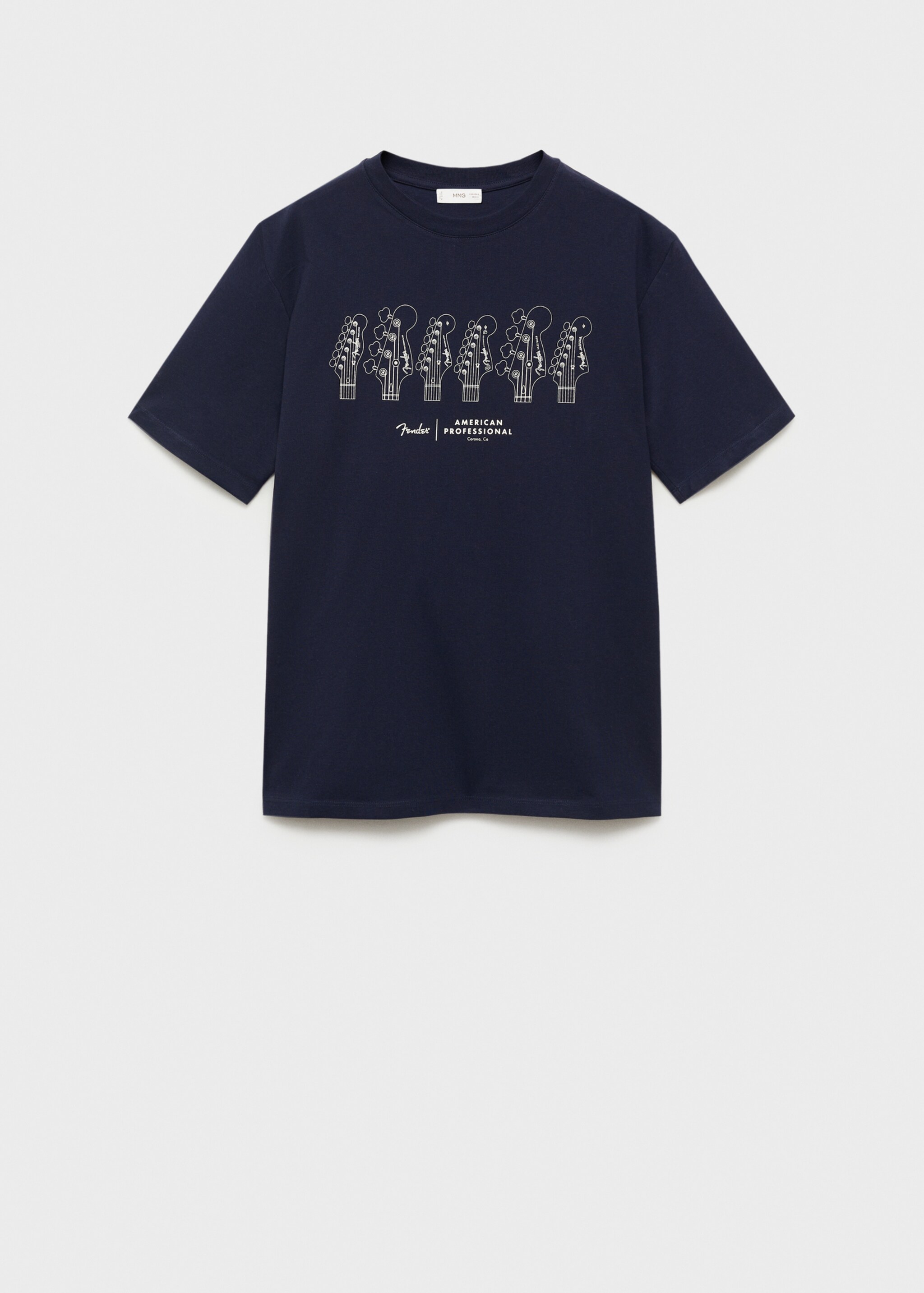 Rövid ujjú, mintás póló - Termék modell nélkül, Sötétkék. Ref: 87044077-00.