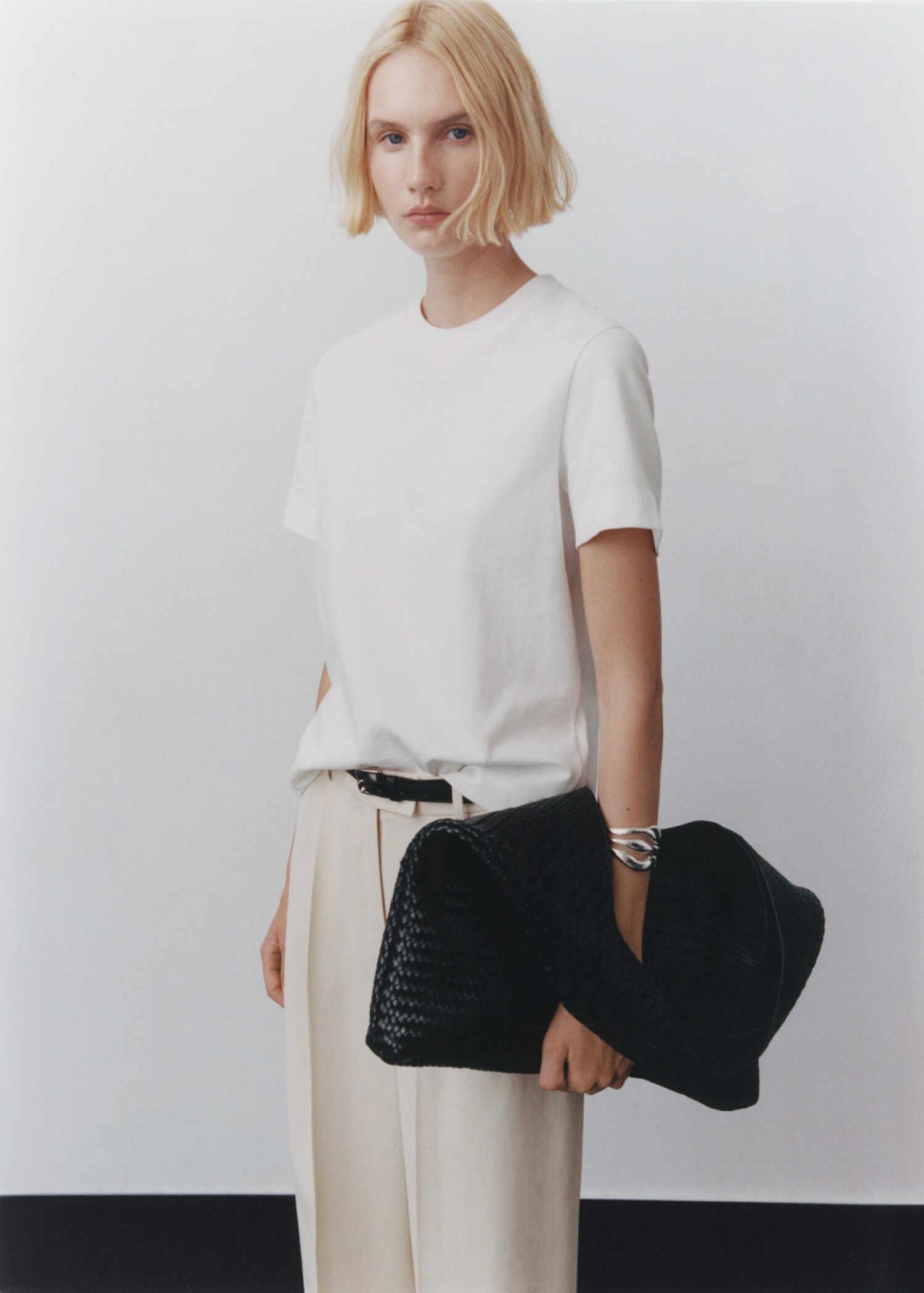 Short-sleeved cotton t-shirt - Medium plane