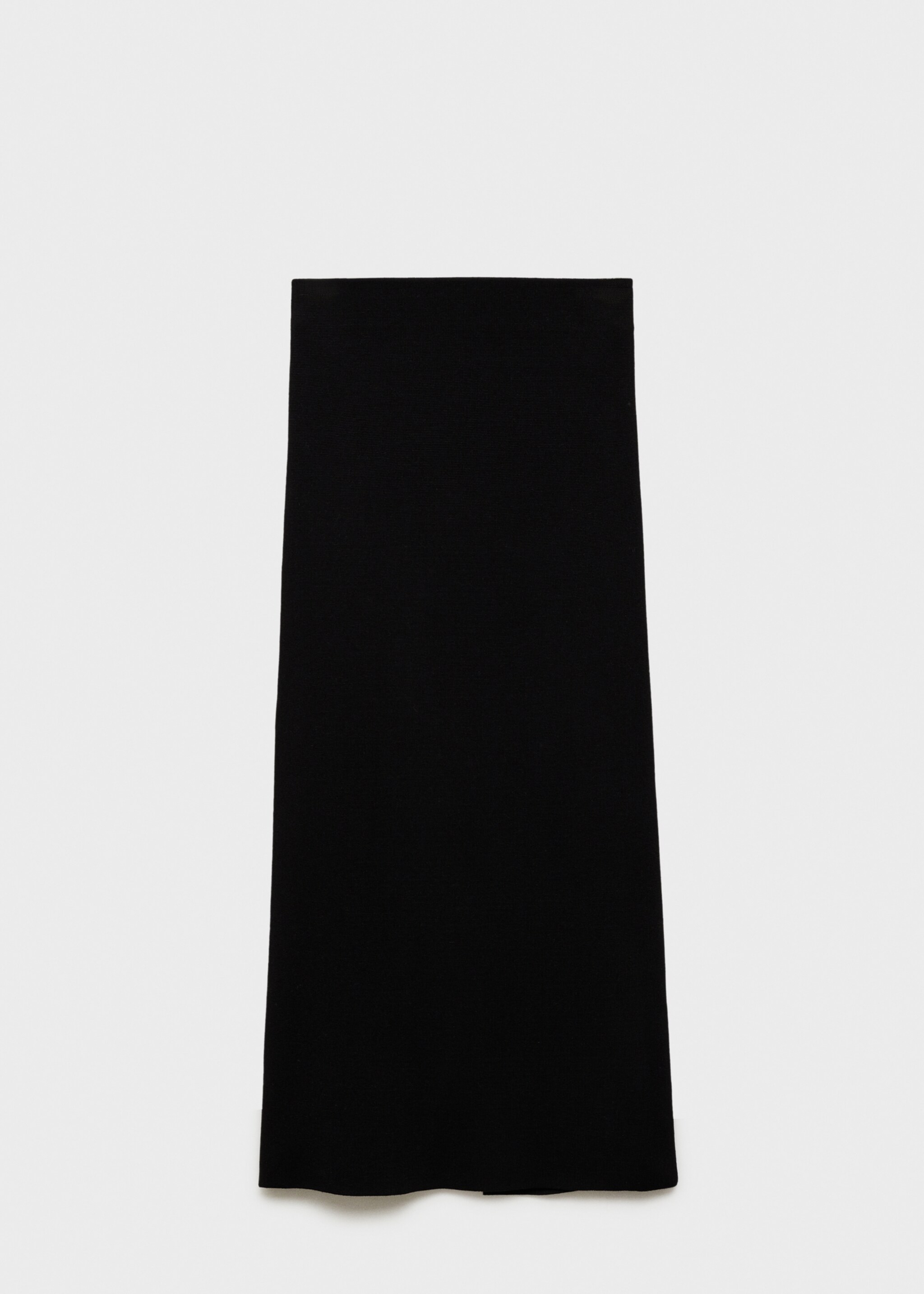 Fine knit midi skirt - Article without model, Black. Ref: 87044090-00.