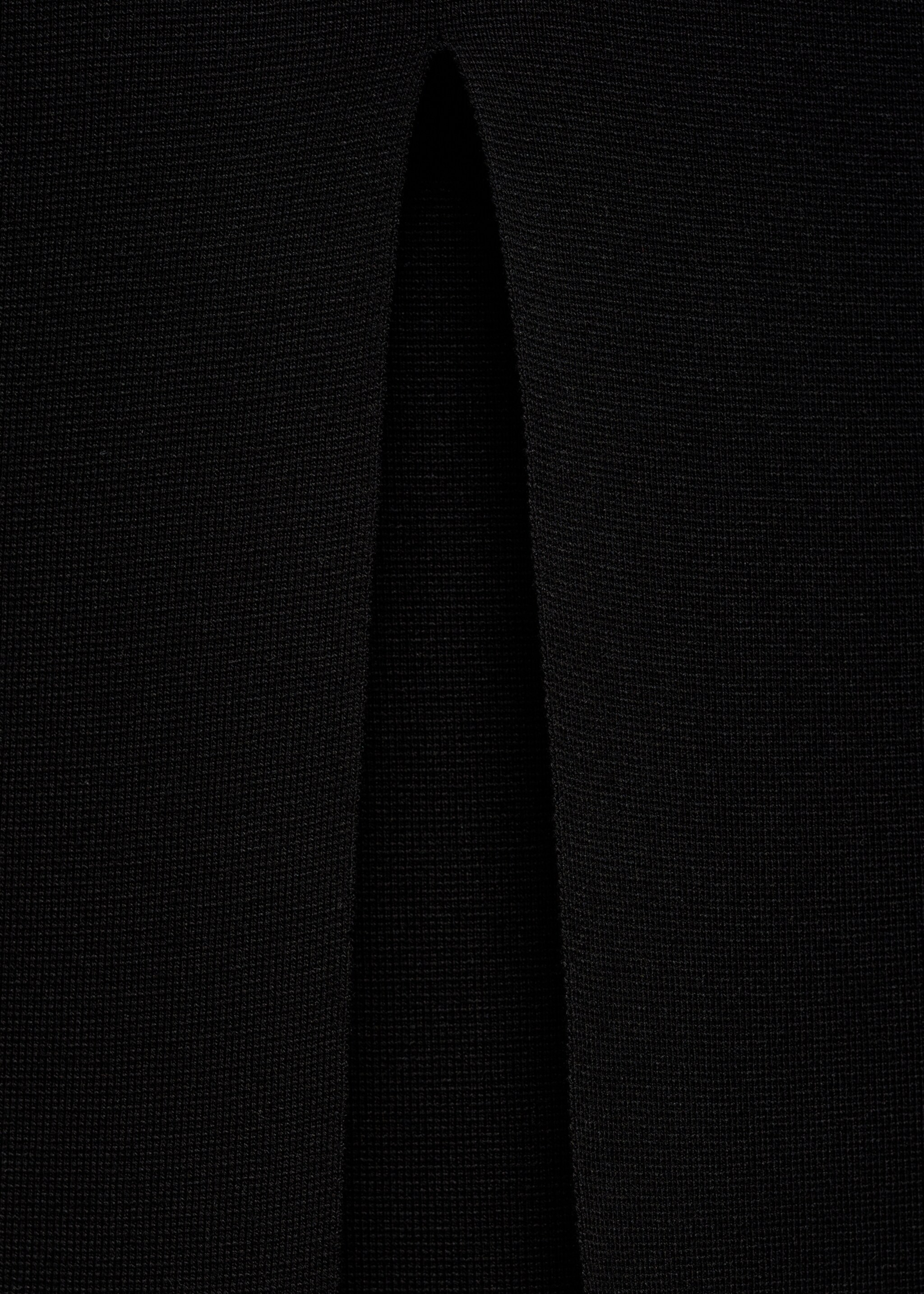 Fine knit midi skirt - Details of the article 0, Black. Ref: 87044090-00.