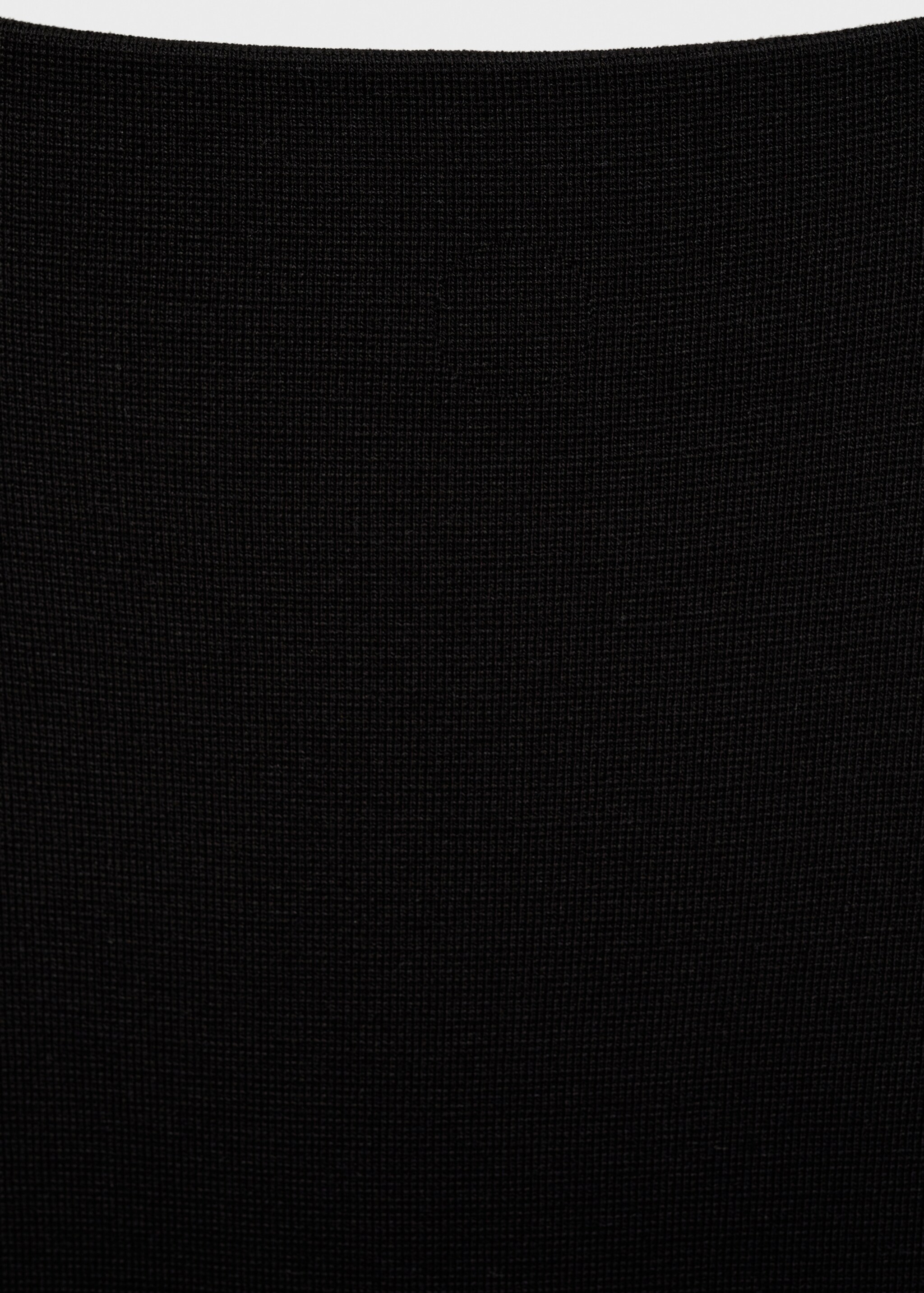 Fine knit midi skirt - Details of the article 8, Black. Ref: 87044090-00.