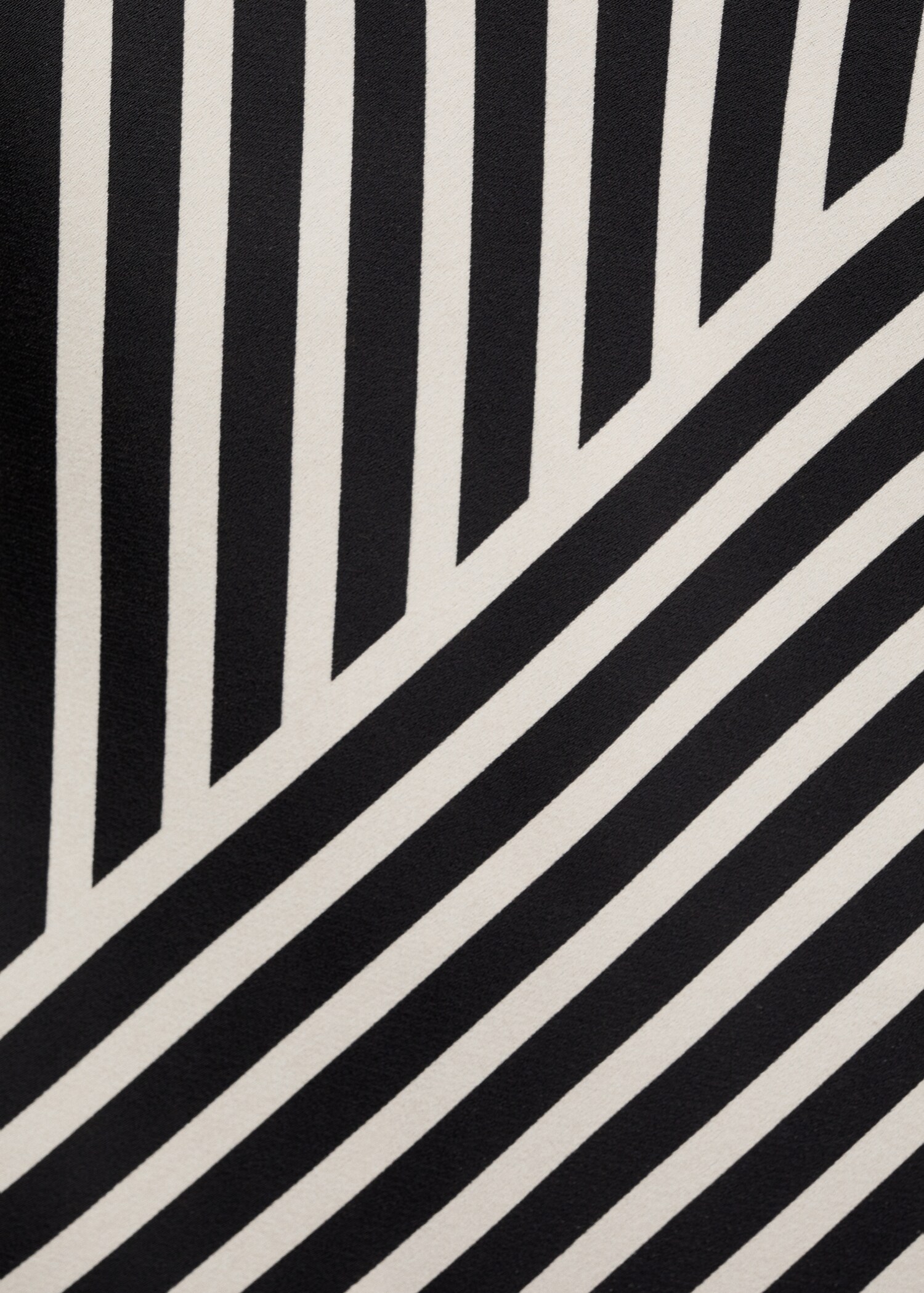 Striped perkins-neck blouse - Details of the article 0