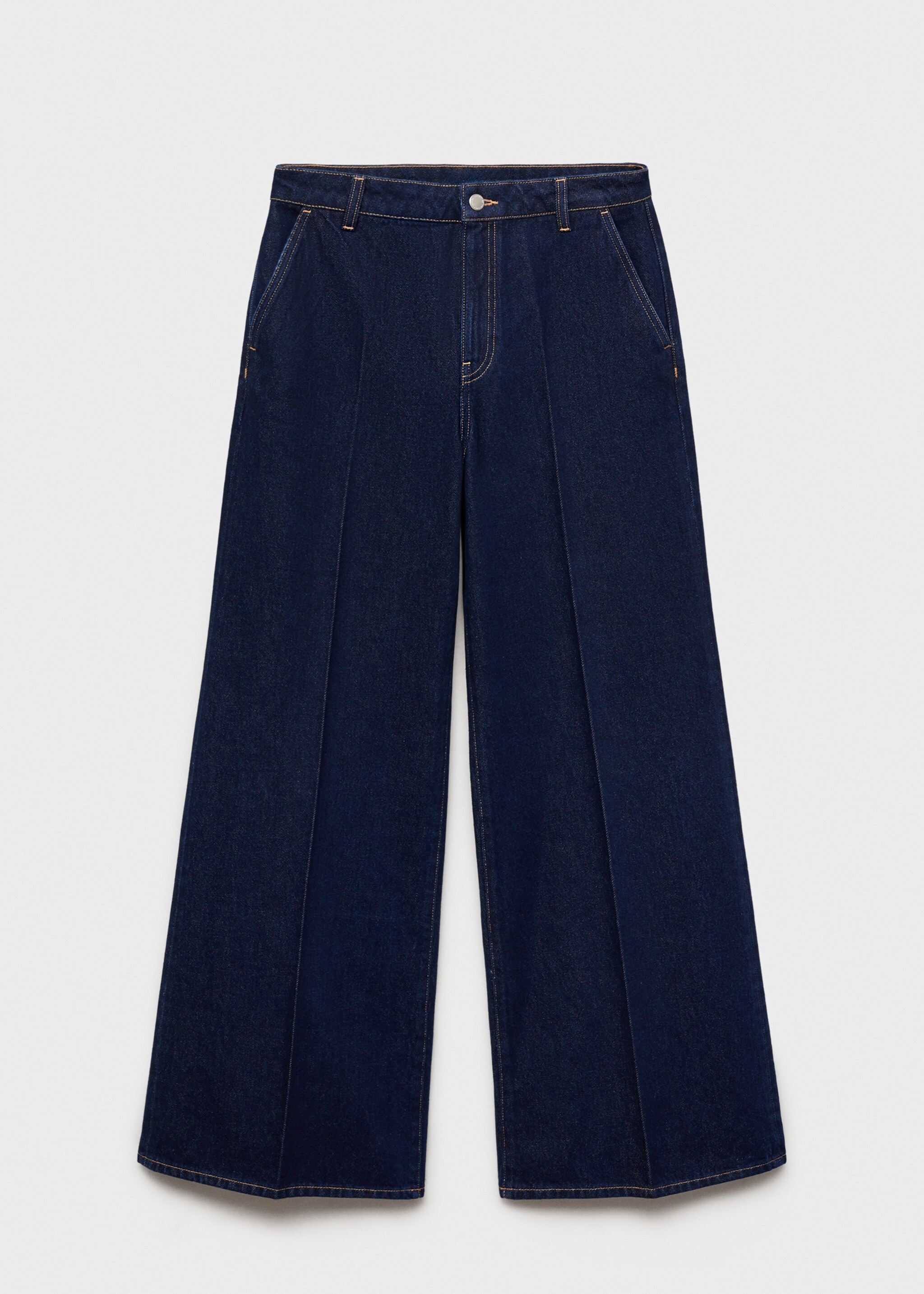 High-rise wide leg rinse-wash jeans - Article without model, Open Blue. Ref: 87044092-00.