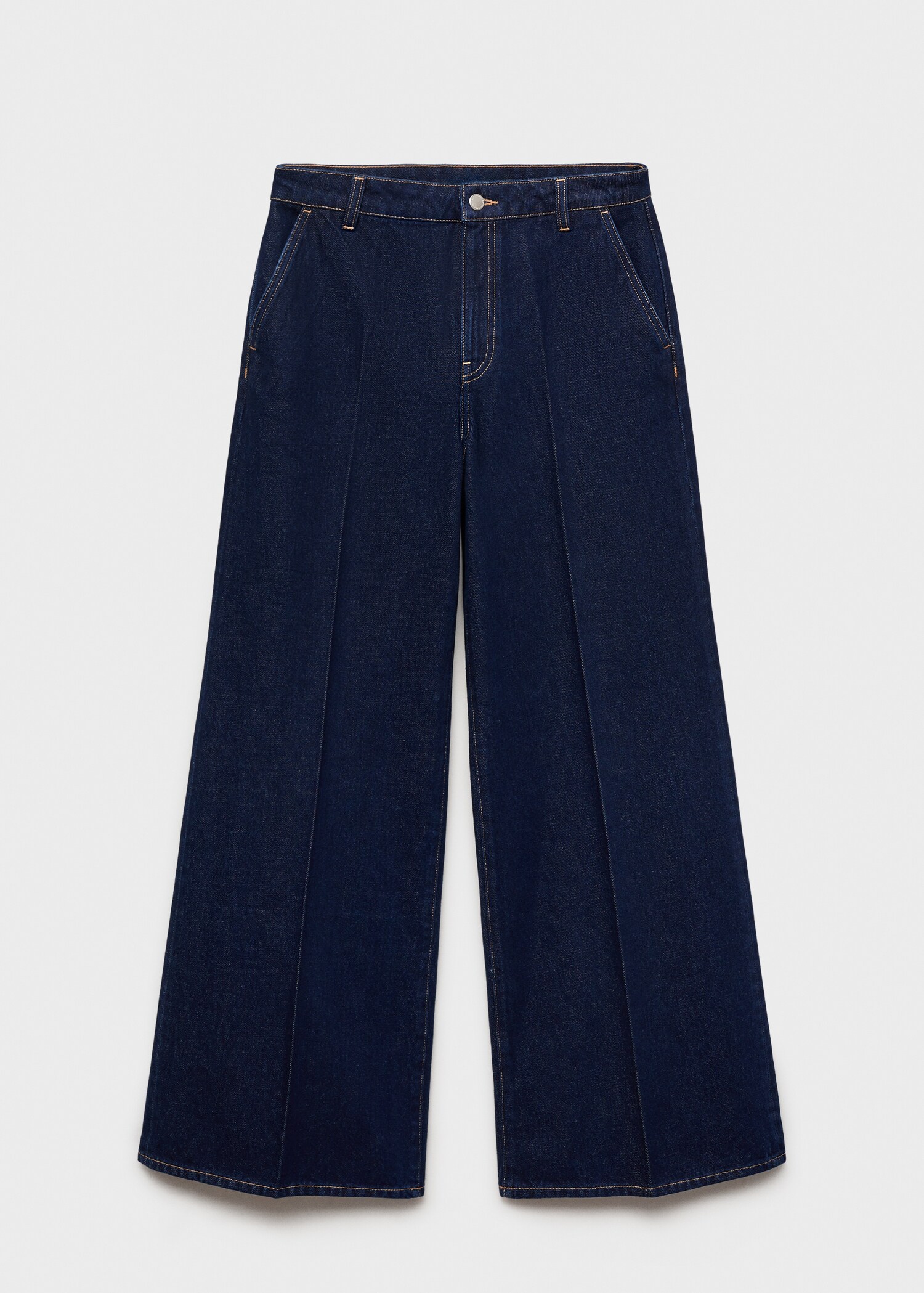 High-rise wide leg rinse-wash jeans - Article without model