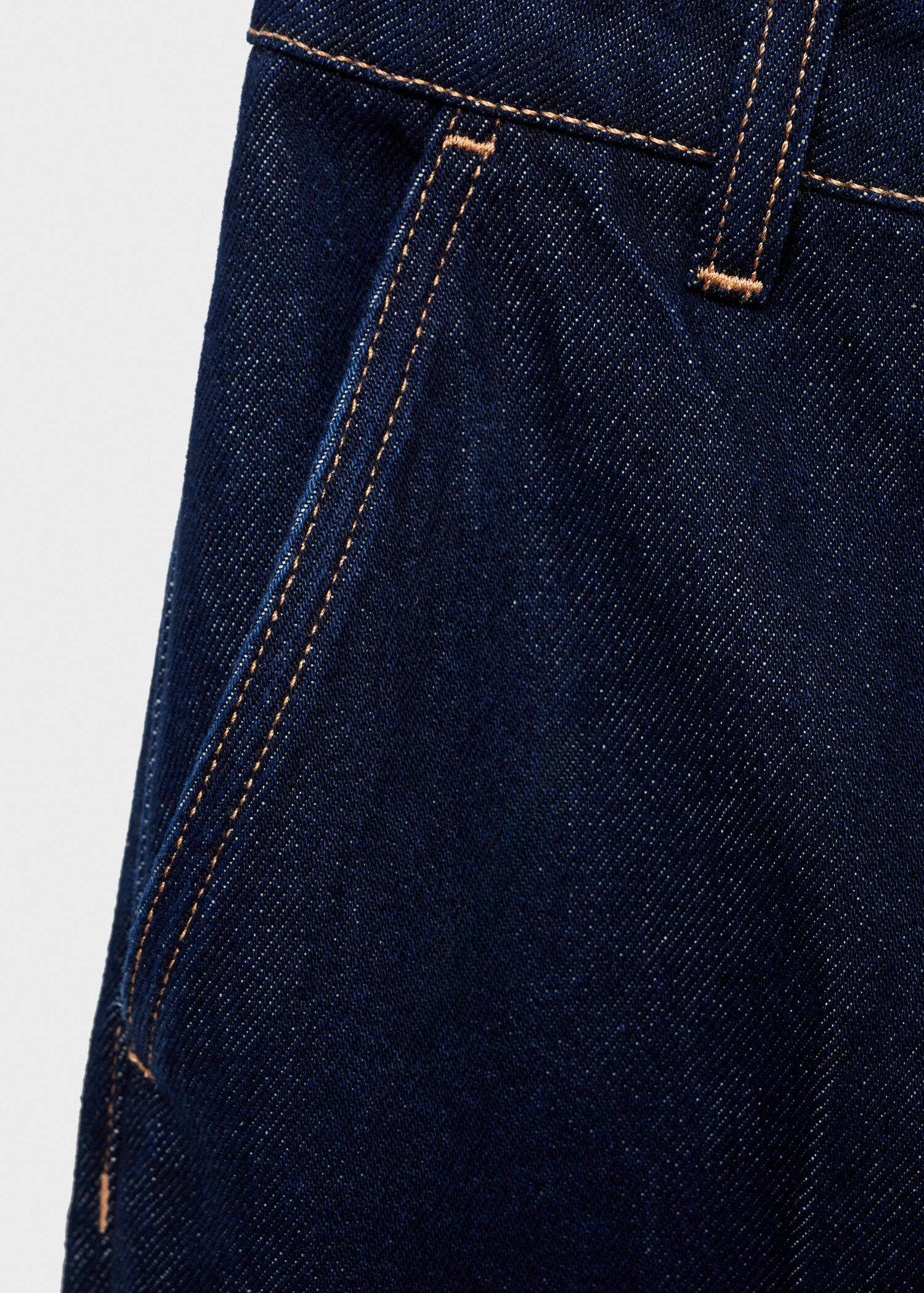 High-rise wide leg rinse-wash jeans - Details of the article 0