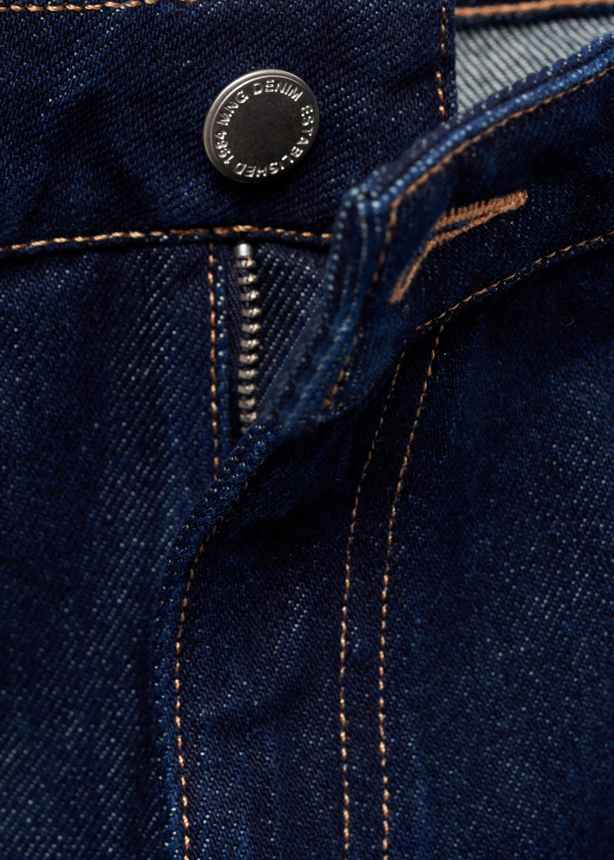 High-rise wide leg rinse-wash jeans - Details of the article 8, Open Blue. Ref: 87044092-00.