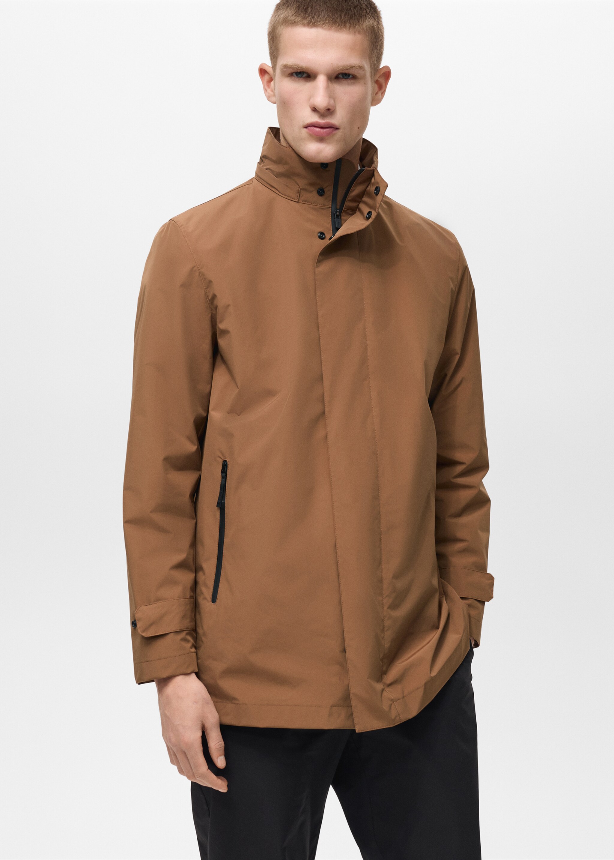 Parka waterproof s technologií COOLMAX® - Detail zboží 6, Tabákově hnědá. Ref: 87044389-00.