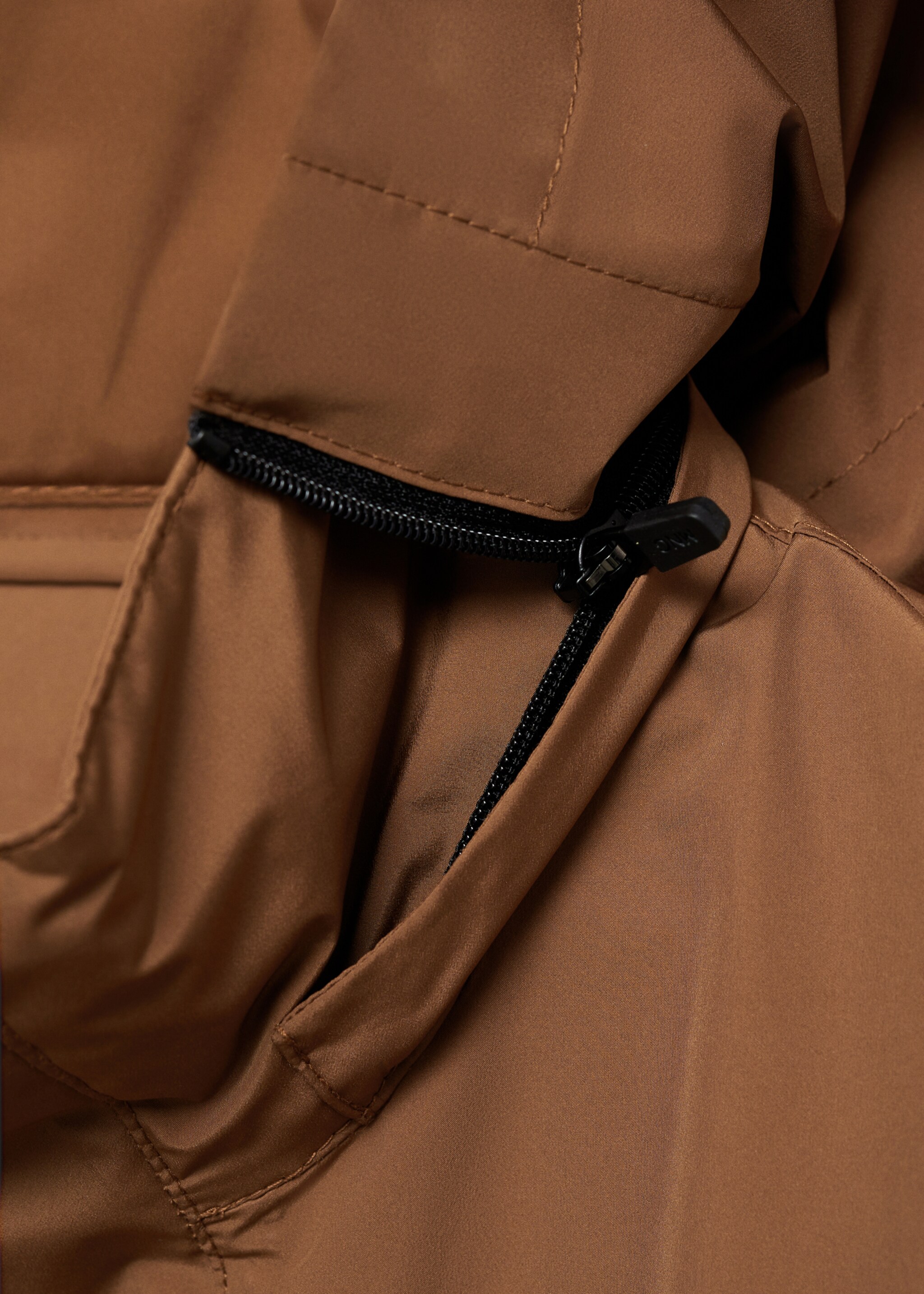 Parka waterproof s technologií COOLMAX® - Detail zboží 8, Tabákově hnědá. Ref: 87044389-00.