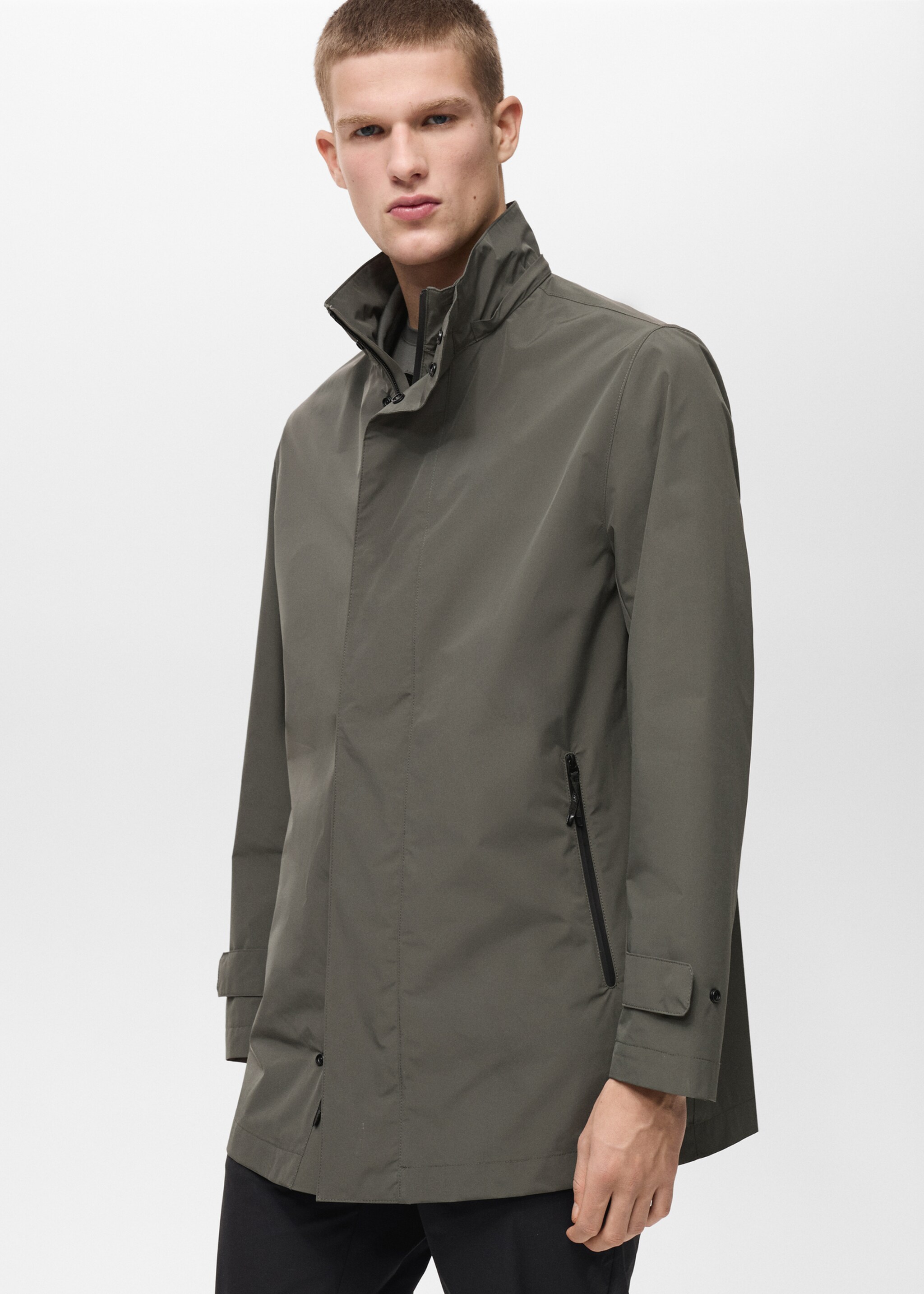 Parka waterproof s technologií COOLMAX® - Detail zboží 6, Středně zelená. Ref: 87044389-00.