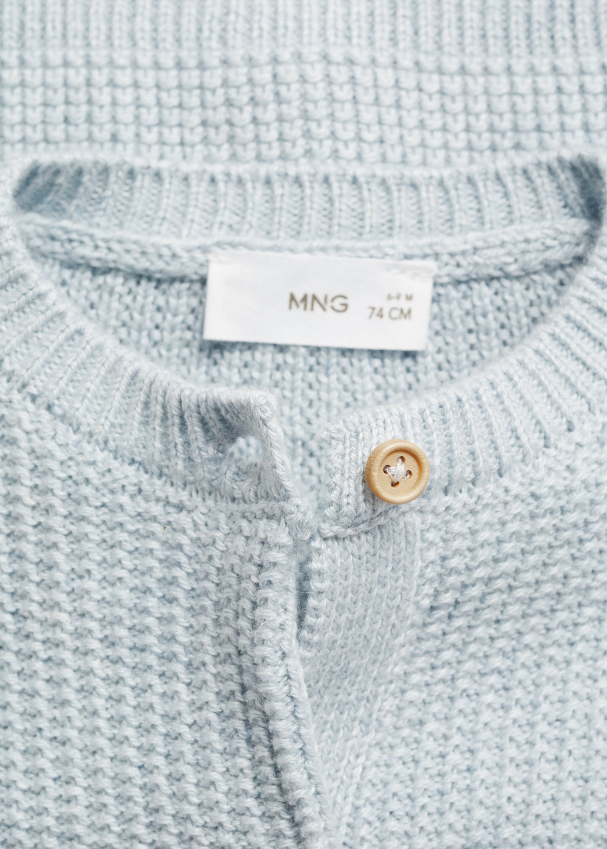 Cardigan maille fine - Détail de l'article 8, Bleu ciel. Ref: 87044398-00.