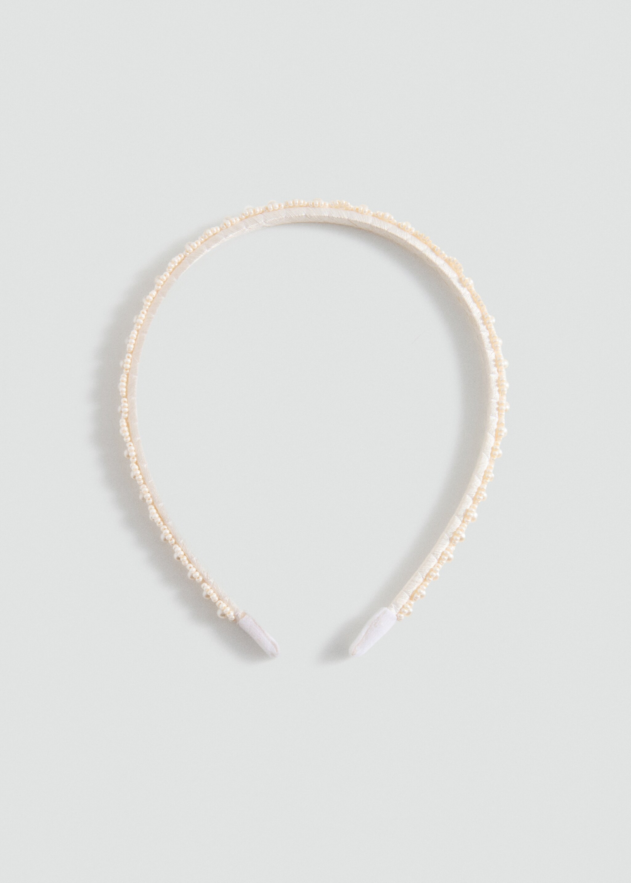 Beaded detail headband - Article without model, Ecru. Ref: 87044401-00.