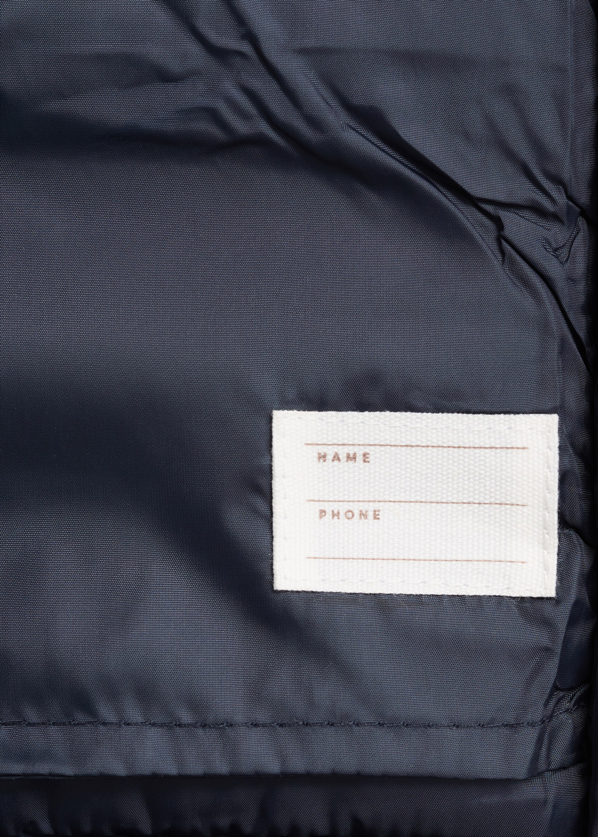 Quilted gilet with hood - Details of the article 0, Dark Navy. Ref: 87044405-00.