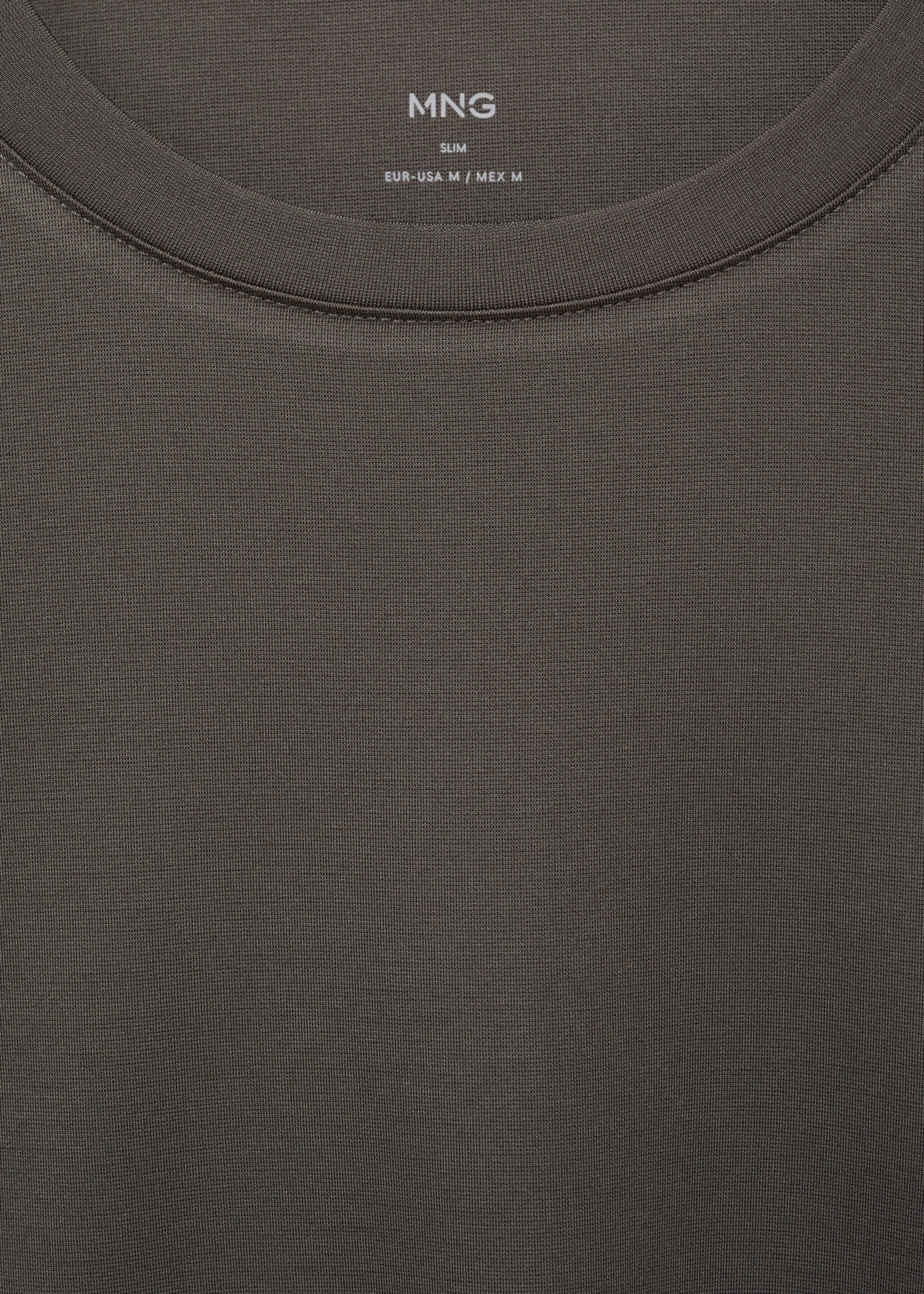 COOLMAX® slim fit T-shirt - Details of the article 8, Medium Green. Ref: 87044406-00.